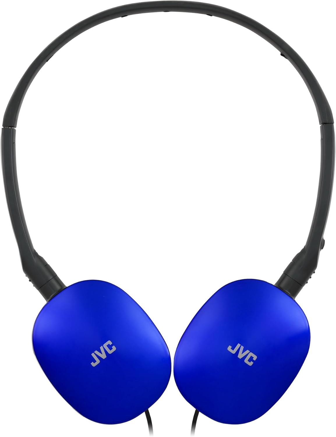 JVC HA-S160M-A Flats Foldable and Compact Headphones in Glossy Trendy Colour, with Switch for Microphone On/Off, Ideal for Teleworking and Online Seminars (Blue) - Purple image number 7