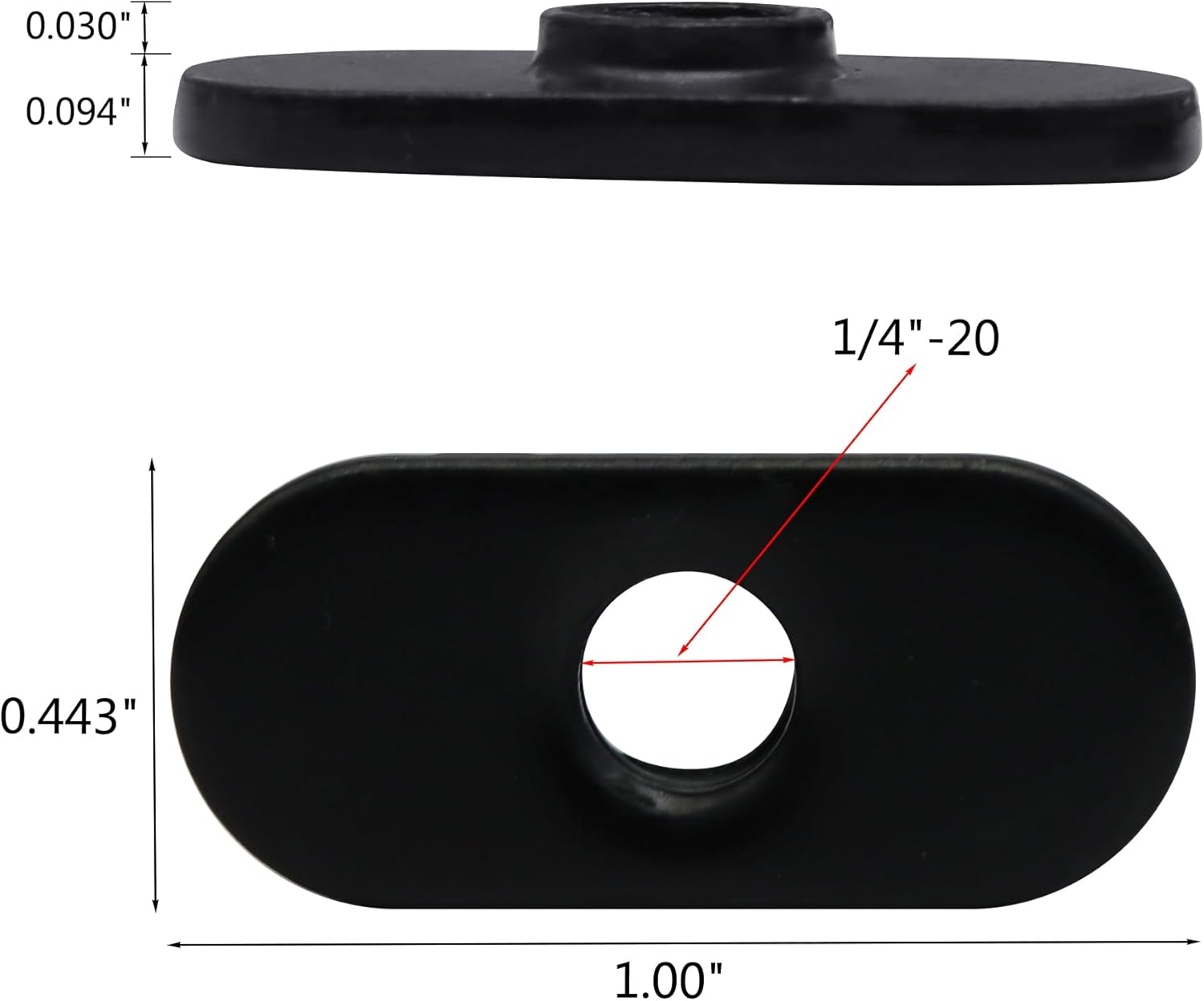 Evecad 25 Packs 1/4-20 Steel Standard Slide in T-Nut, 10 Series T Slot Accessories, Hardware Nuts for Aluminum Extrusion image number 6