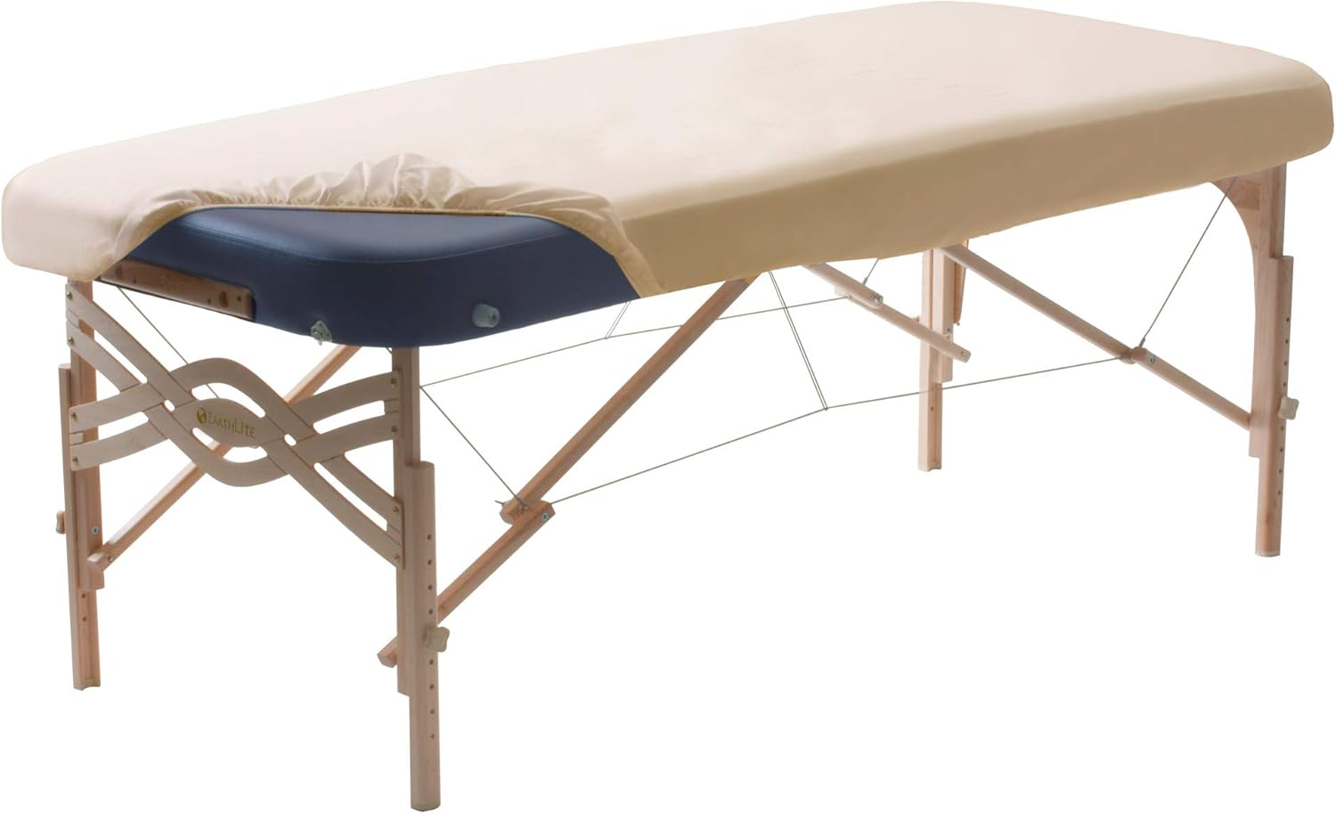 EARTHLITE Premium Microfiber Massage Sheet Set - Silky, Wrinkle Resistant, Quick Drying, 3Piece Set (Fitted, Top, Face Pillow Cover) - White image number 2