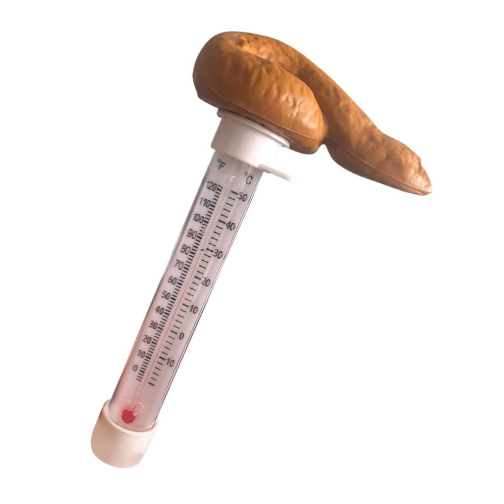 Swimming Pools Thermometer Floating Poop Prank Thermometer Water Thermometer for Spas Hot Tubs image number 3