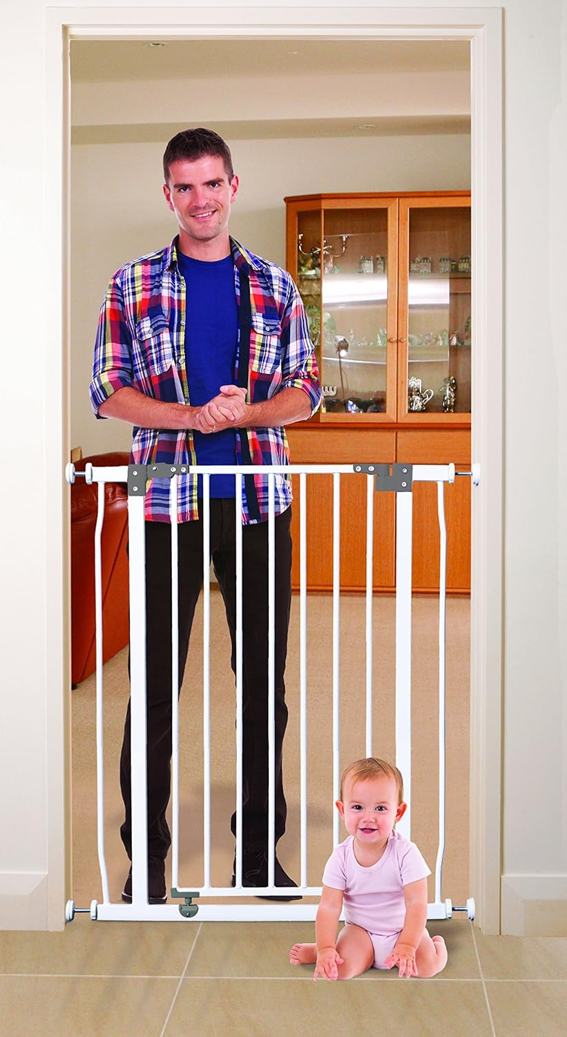 Dreambaby Liberty Xtra-Tall Security Gate with Smart Stay-Open Feature, White, image number 5