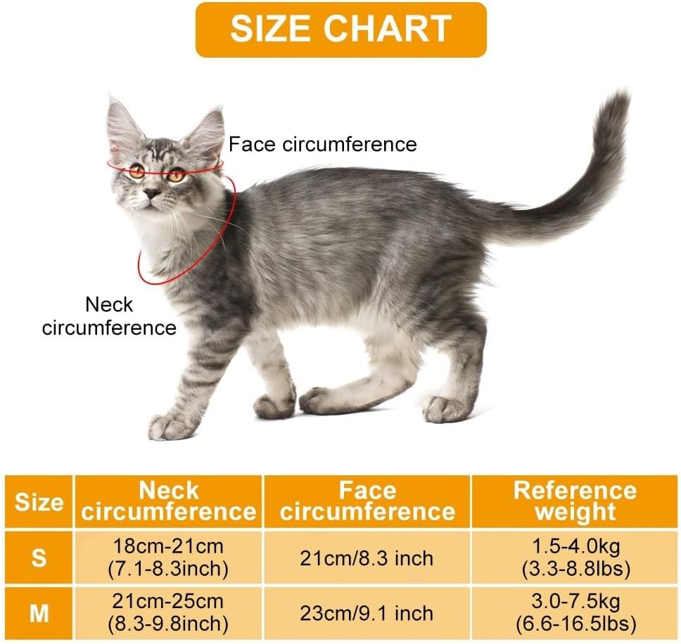 Mioyoow Cat Muzzles, Breathable Pet Cat Masks, Muzzle, anti Bite, anti MIAU Cat Retention Bags for Grooming Nails image number 2