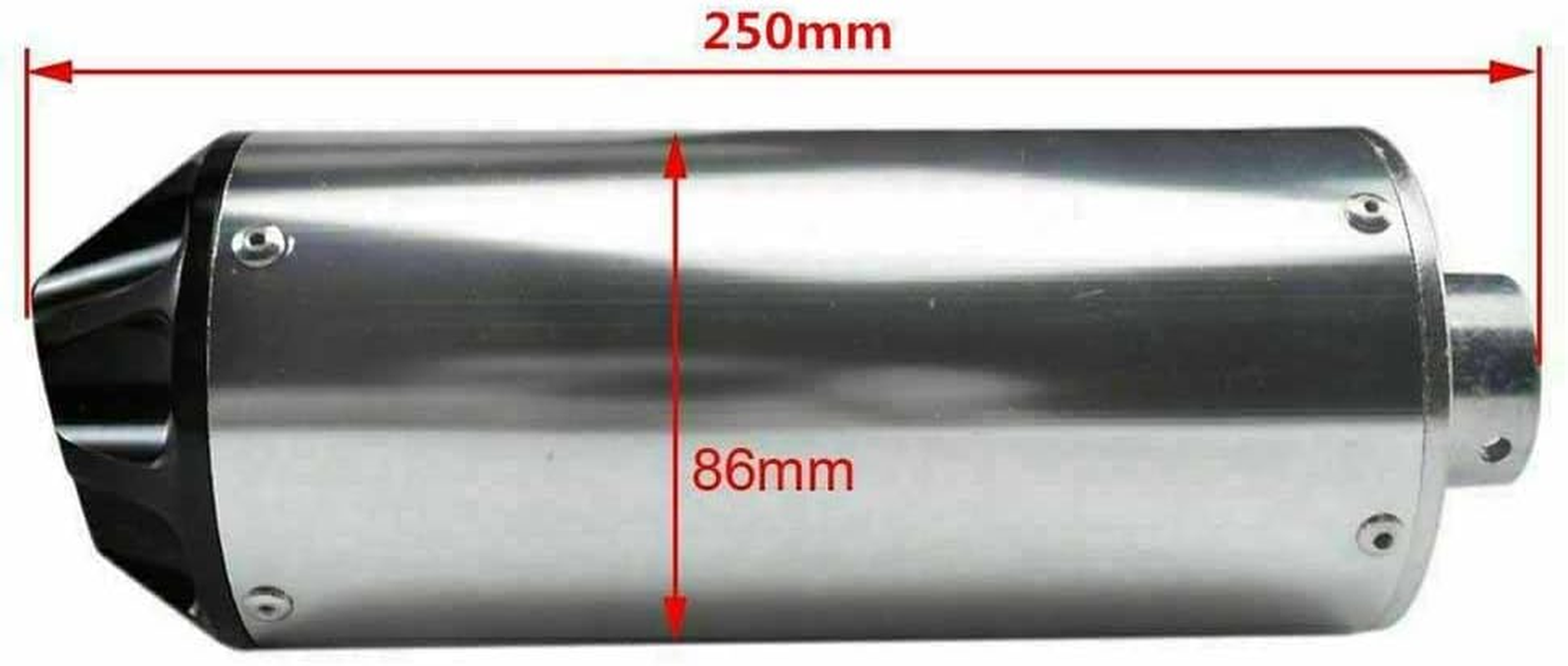 TDR 28Mm Exhaust Pipe with Black Muffler for ATV Quad Dirt Bike, Complete Exhaust System for XR50 CRF50 110/125Cc Dirt Pit Bike image number 6