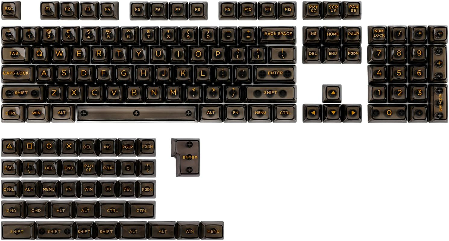 Kiiboom X Maorbeng Meow Meow Squad Keycaps Set, Dye-Sublimation PBT, Mao Profile, 142 Keys Custom Keycaps for ANSI Layout, MX Switches Mechanical Gaming Keyboard