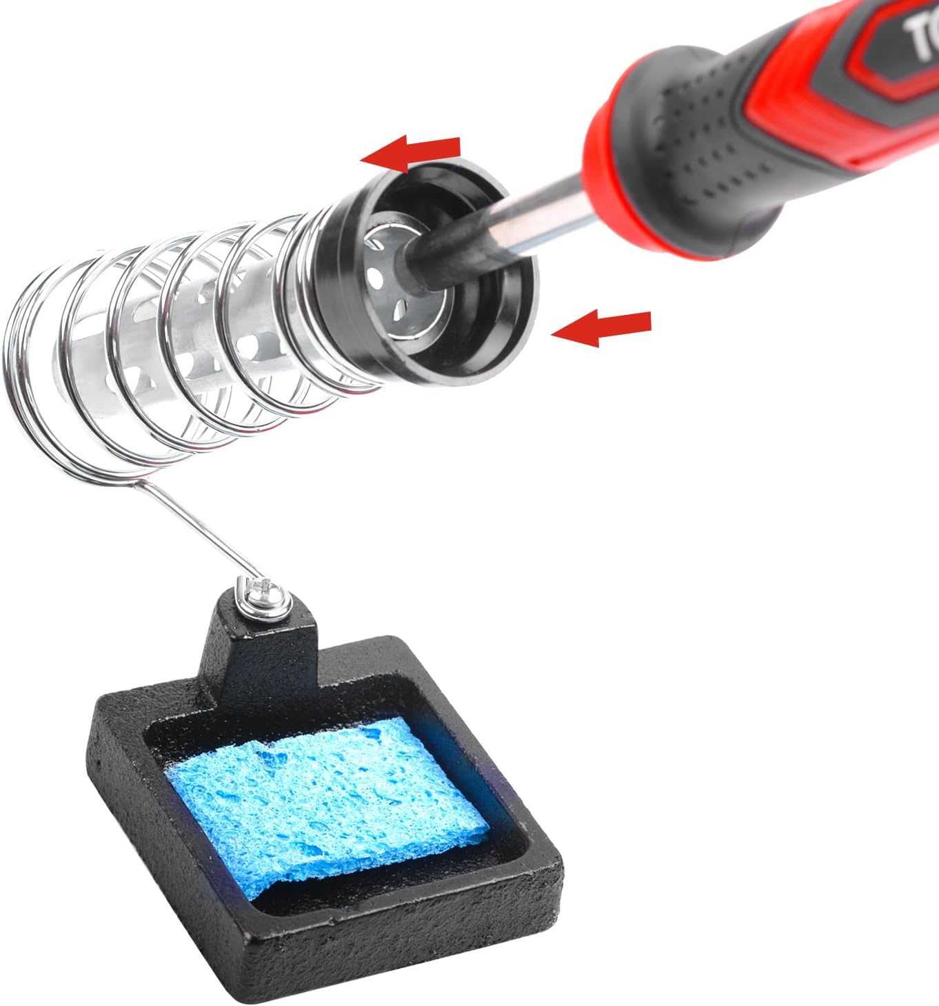 TOPEX 60W Digital Soldering Iron Station Kit Solder Fast Heat Variable Temperature LED Display