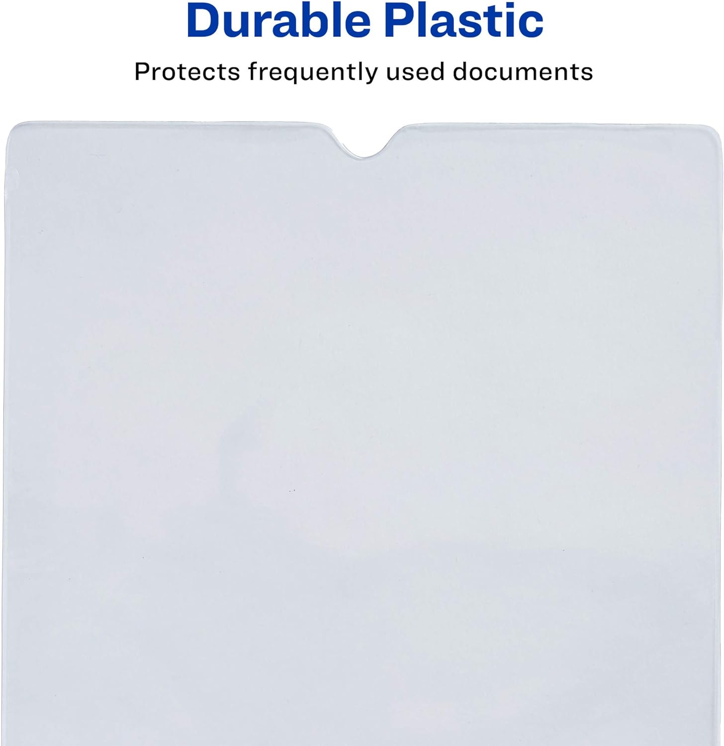 Avery 74806 Top-Load Clear Vinyl Envelopes W/Thumb Notch, 4 X 6, Clear (Pack of 10) image number 1