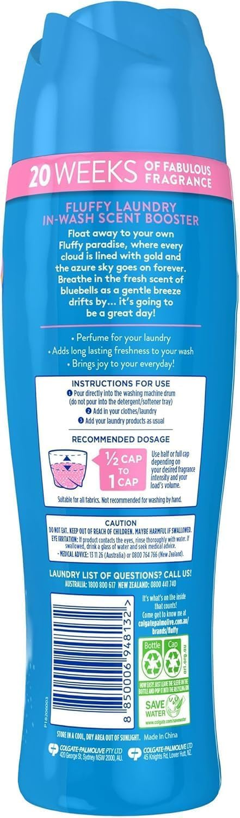 Fluffy Laundry In-Wash Scent Booster Beads, 500G, Cloud Nine, Long Lasting Freshness