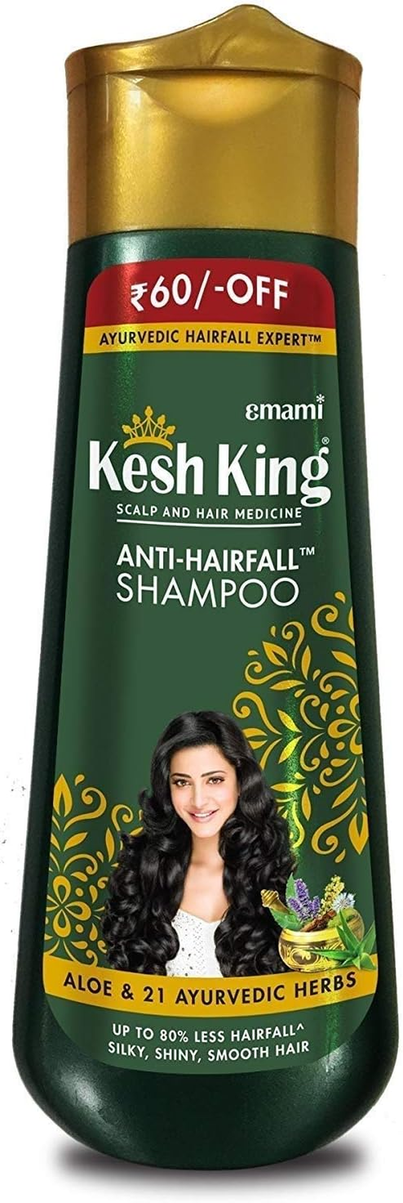 Kesh King anti Hairfall Shampoo with Aloe and 21 Herbs, 200Ml