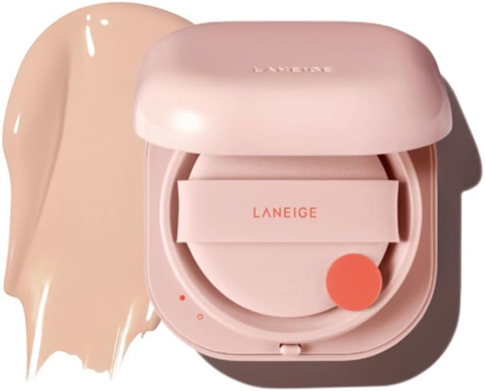 NEO Cushion Glow 15G (No Refill Included), 6 Shades Available, Long Lasting for Laneige (21N1 Beige)