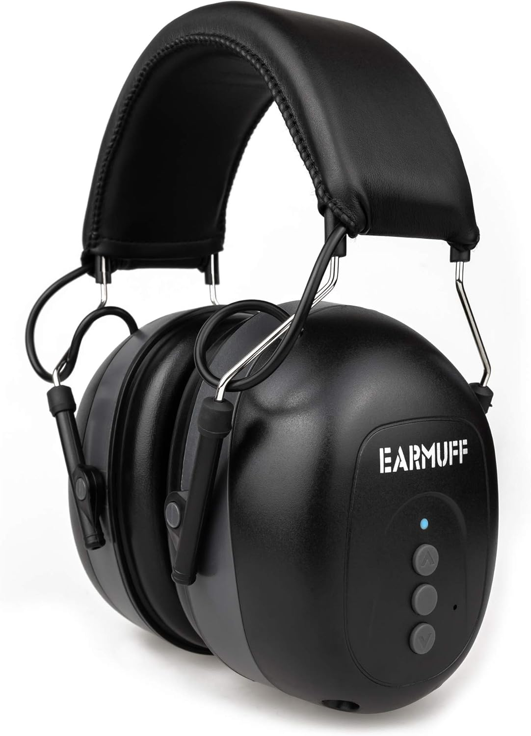 NRR 31Db Original EARMUFF with Bluetooth and AUX in Cable In- Extra Tough Radio Ear Protection Headphones with Built-In Battery image number 1