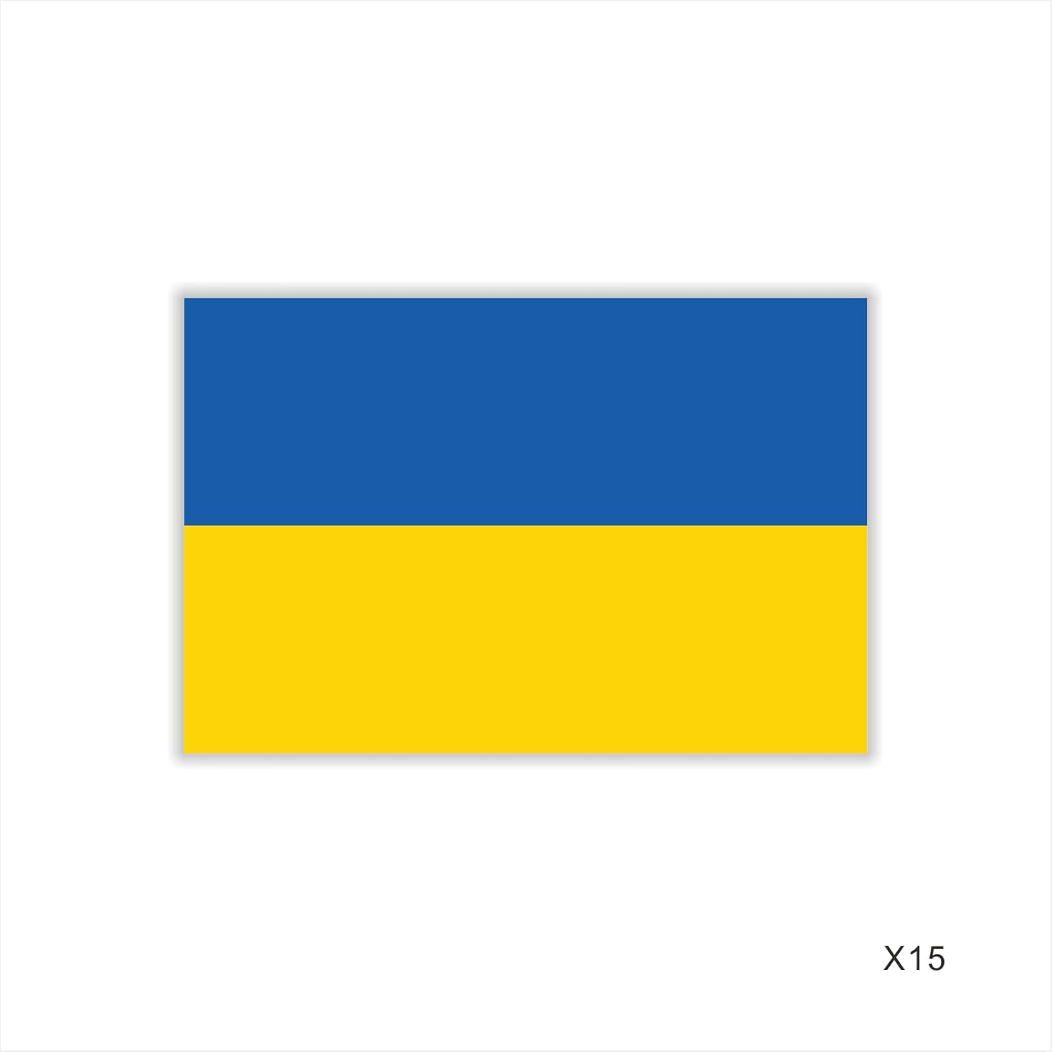 Womaha 30 Temporary Ukraine Flag Tattoos Fans Face Tattoo Stickers for Adults Kids Group Activity Props
