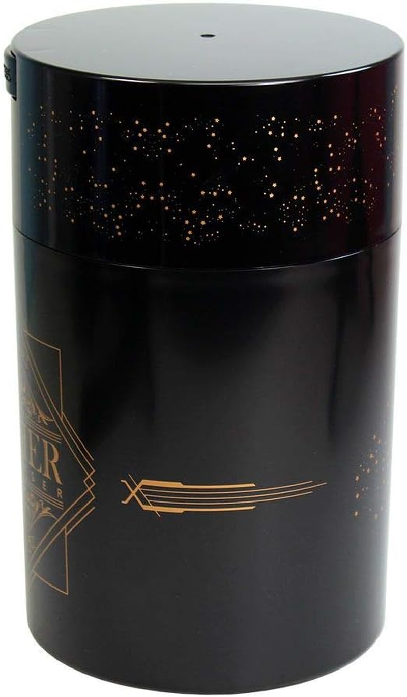 Coffeevac 1LB &ndash; Patented Airtight Container | Multi-Use Vacuum Container Works as Smell Proof Containers for Ground Coffee and Coffee Bean Containers. Black with Gold Logo image number 2