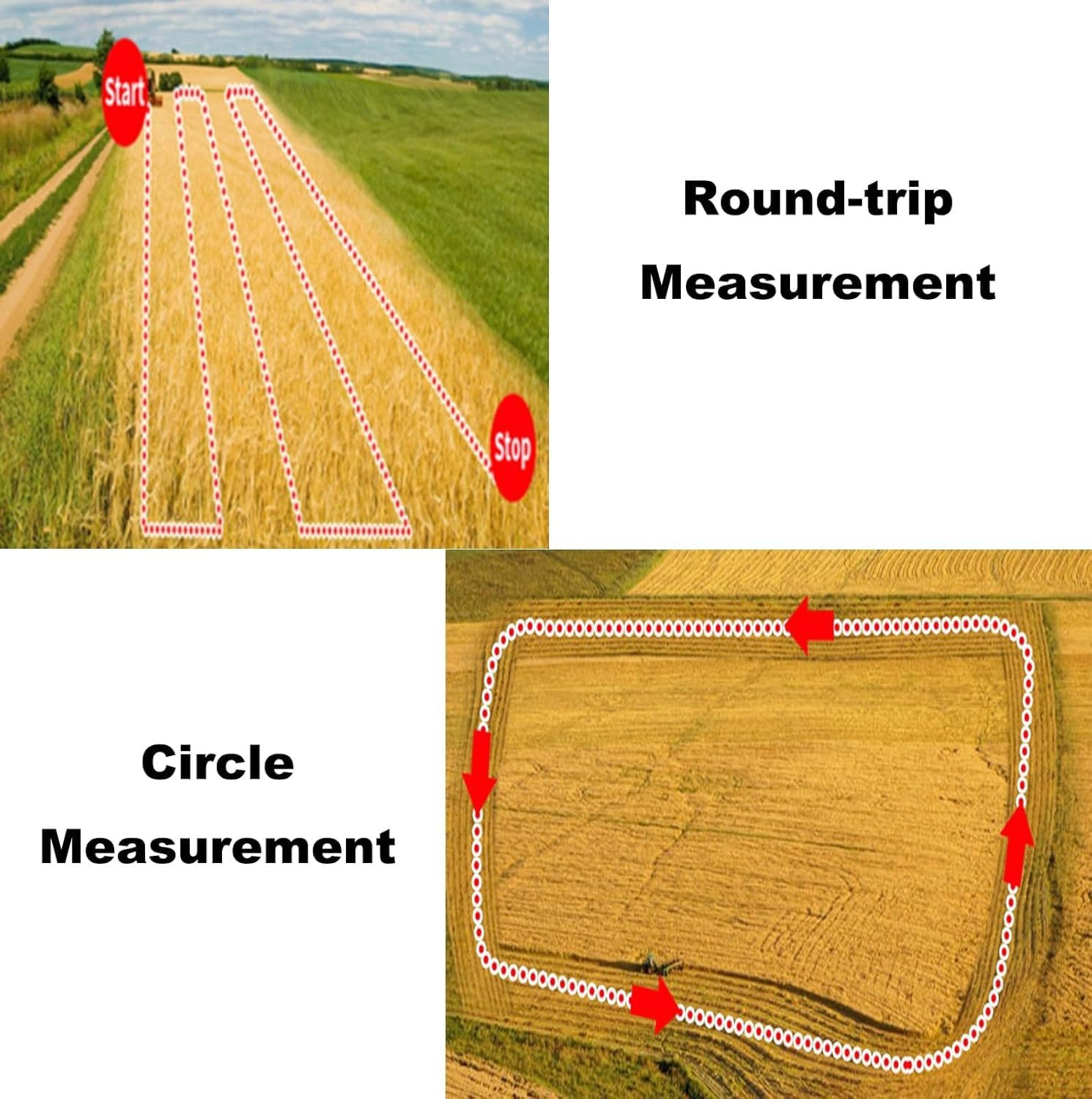 GPS Land Meter, Handheld GPS for Surveying, Professional Land Surveying Equipment,Gnss Receiver Surveryor Tool with Color Screen for Slope Distance/Area Measurement image number 3