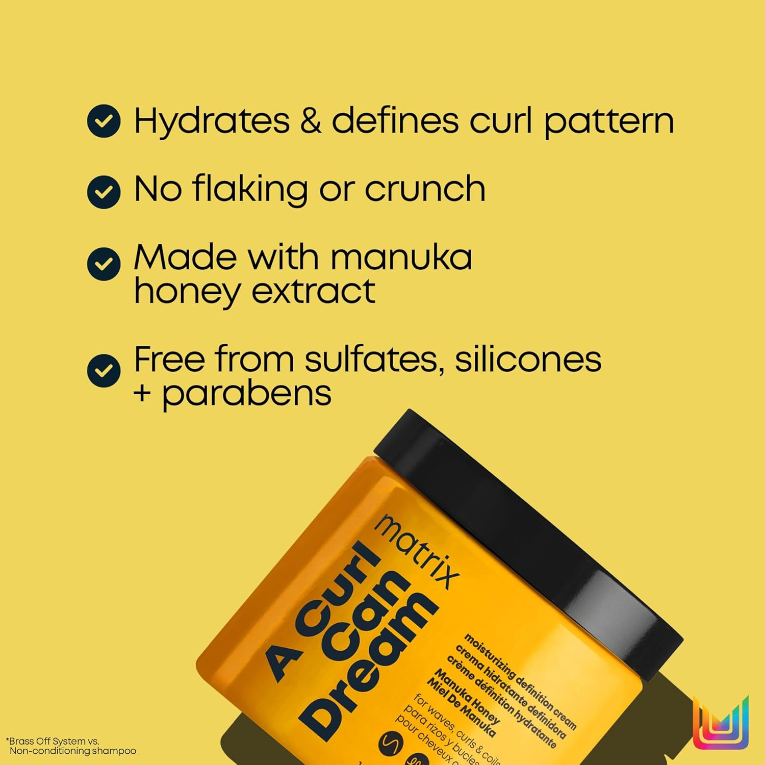 Matrix Moisturising Hair Cream for Curly & Coily Hair, with Manuka Honey Extract, Total Results a Curl Can Dream, 500Ml image number 4