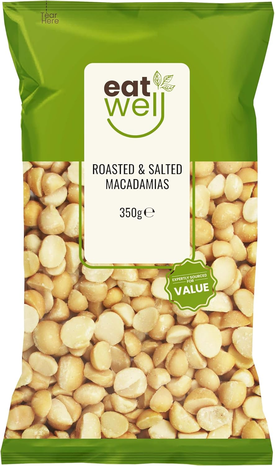 J.C.'S Quality Foods Eat Well Macadamia Lightly Roasted & Salted 350G