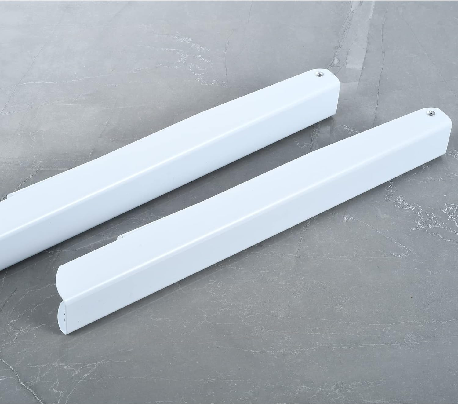 MISSMIN White Retractable Clothes Rack 2 Pack - Wall Mounted Folding Clothes Hanger Drying Rack for Laundry Room Closet Storage Organization image number 3