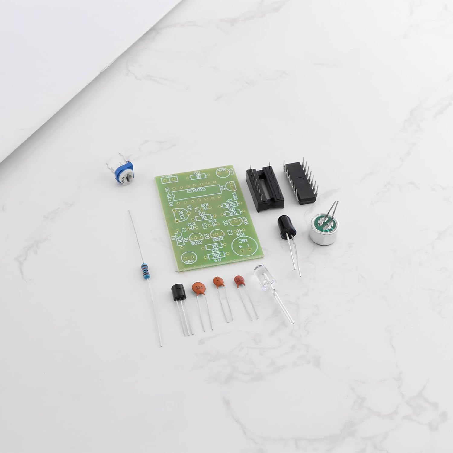 YINETTECH 2 Sets Electronic Candle Kit Soldering Practice Kit Compatible with Children Students Electronics Kit Led DIY Kit image number 5