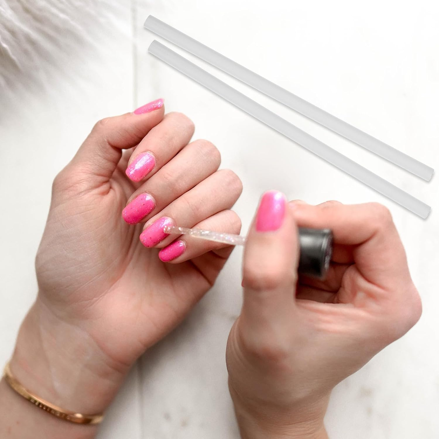 Mobestech 12Pcs White Nail Dotting Pen Set with Wax Rhinestones Picker Pencil for Manicure Nail Art Decoration and Gemstone Application Tool