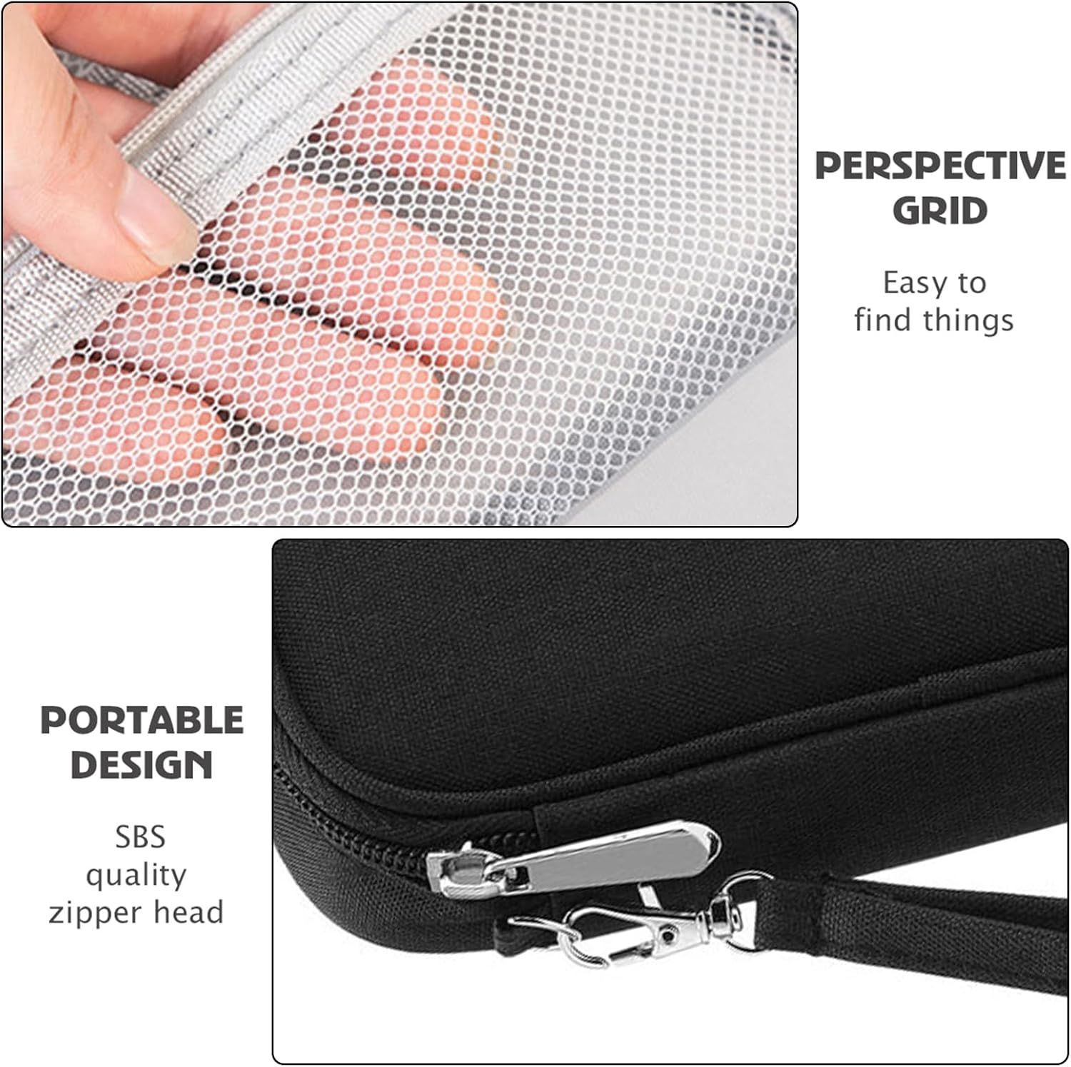 Rdjeokf Travel Cable Organizer Bag, Cable Tidy Storage Box Pouch, Travel Gadget Cables Electronics Organiser Accessories Bag, Portable Tech Gear Bag, for Cable, Cord,Charger image number 3