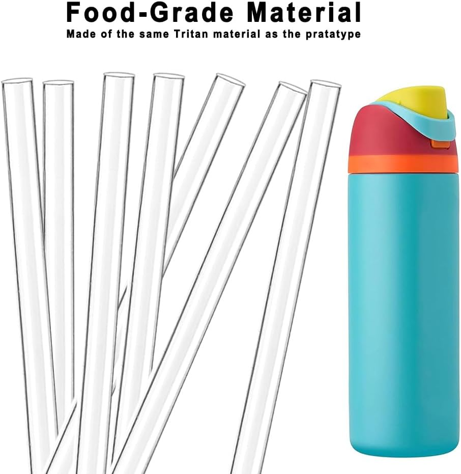 4PCS Replacement Straws for Owala Water Bottle 24 Oz 32 Oz Free Sip & Flip Owala Water Bottles, Replacement Plastic Straws Designed for Owala 24 Oz & 32 Oz Bottle image number 2