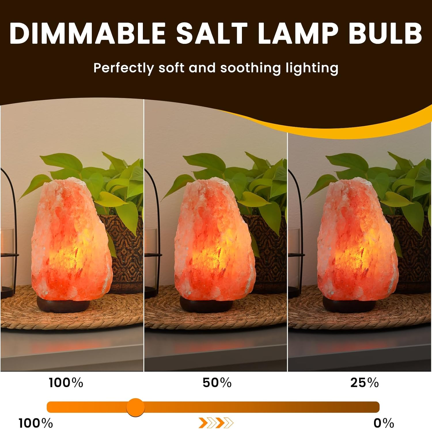 Bonlux 2 Pack 25W Dimmable Salt Lamp Bulbs,E14 Oven Bulbs 300℃ Heat Tolerant SES Incandescent Bulbs 2600K Warm White for Fefrigerator Oven Lamp Salt Lamp Sewing Machines, Small Edison Screw Base image number 2
