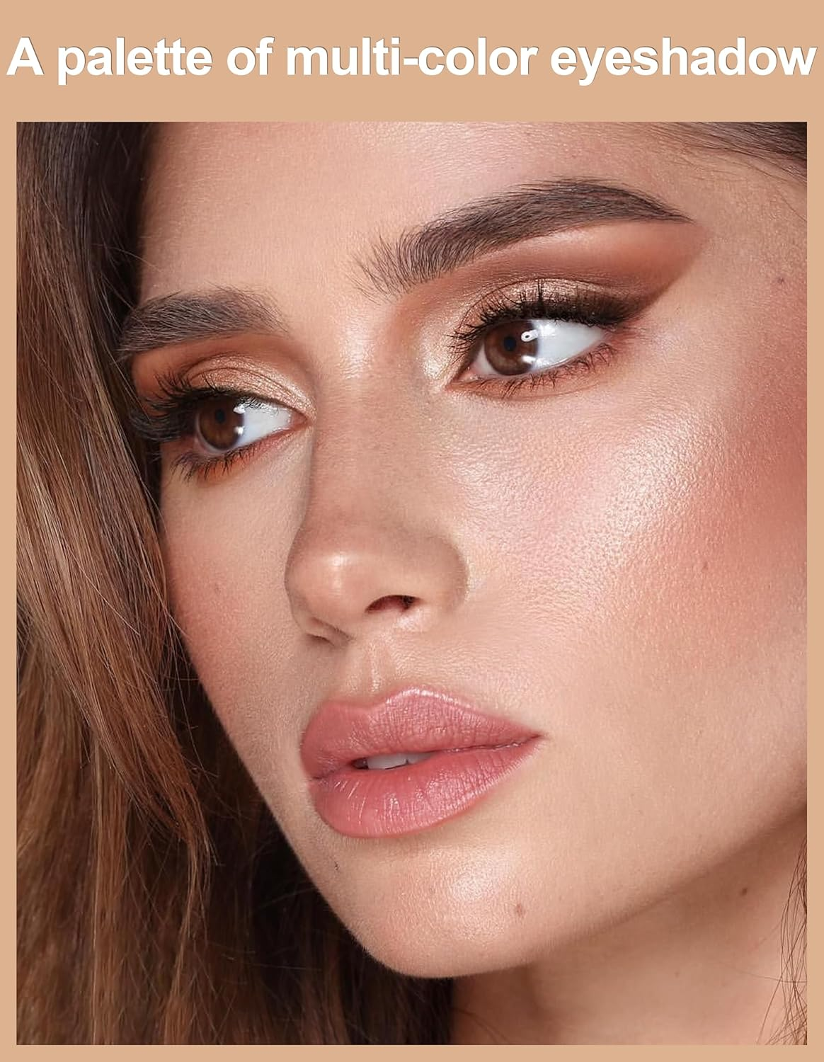 AU12 Colors Matte Shimmer Eyeshadow Palette, Highly Pigmented Eye Shadow Colorful Pearly Glitter Portable Eye Pallet, Waterproof Long Lasting Makeup Palette Cosmetic Neutral image number 3