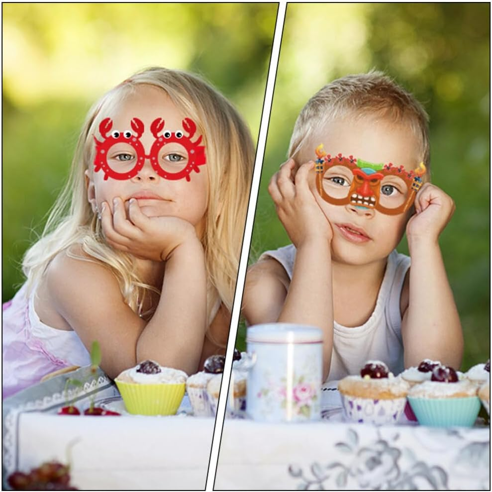 12Pcs Fruit Glasses Tropical Fancy Dress Props Summer Party Sunglasses Luau Sun Mermaid Decor Watermelon Decor Kids Funny Eye for Kids Fun Party