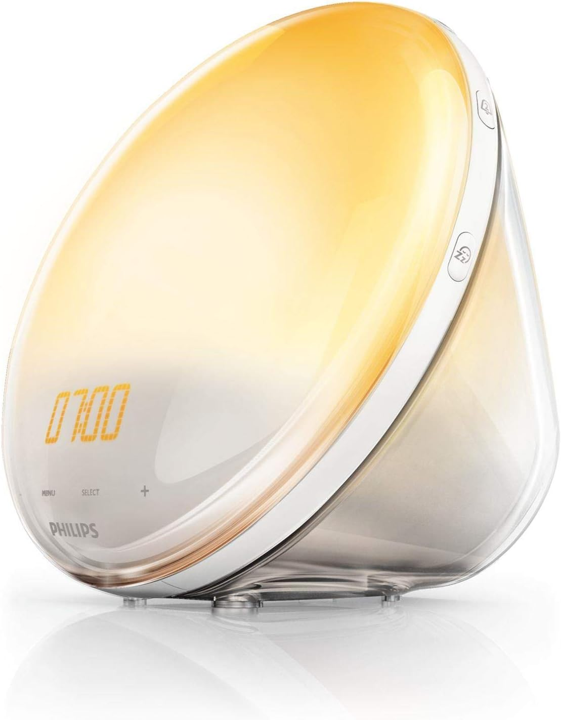 PHILIPS Wake-Up Light, Coloured Sunrise Simulation, 20 Light Levels, 7 Natural Sounds, Midnight Light (Model HF3531/01) image number 4