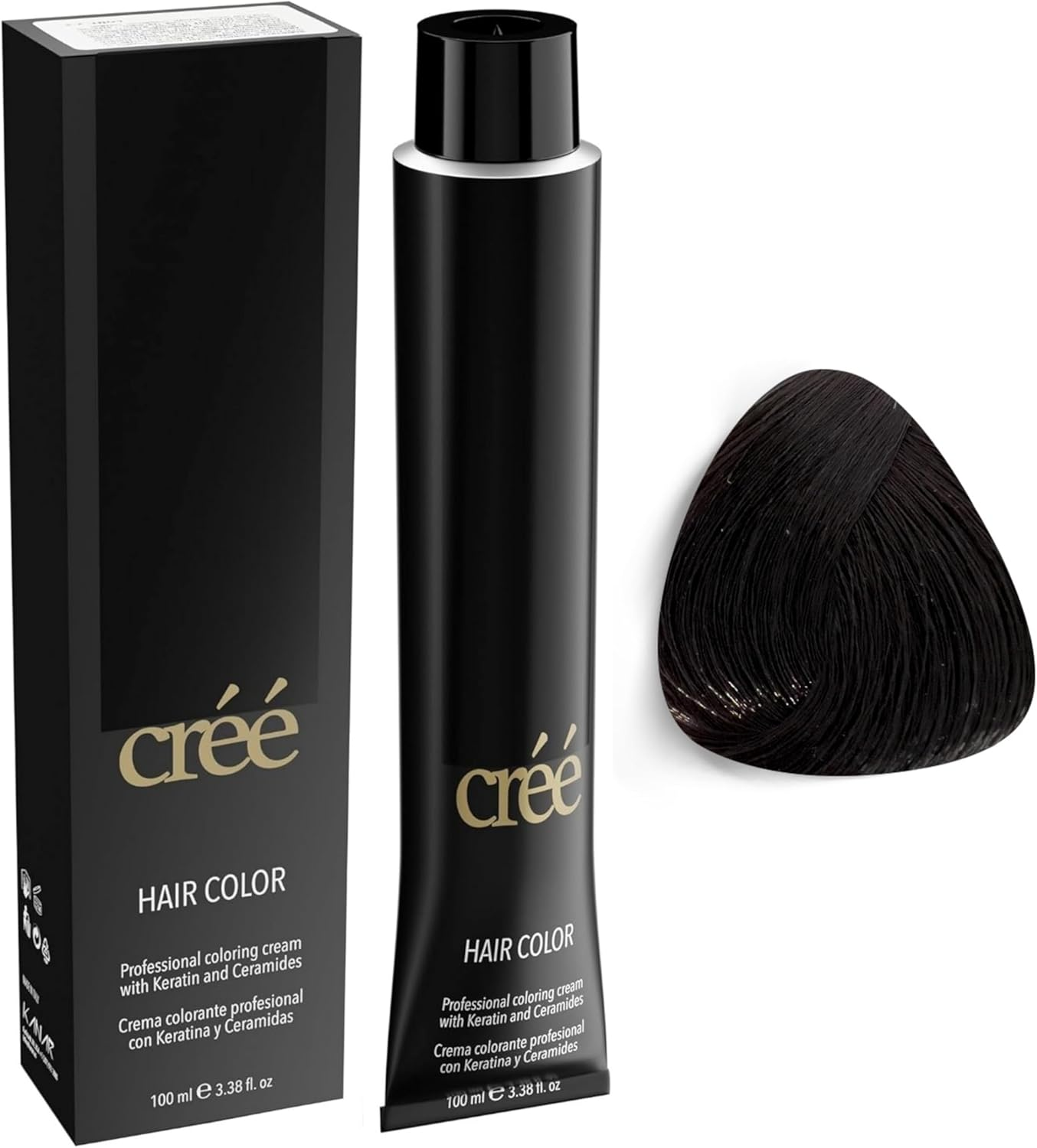 Cr&eacute;&eacute; Professional Permanent Hair Color 100Ml 3.4 Fl.Oz. (Intense Dark Brown 3.0)