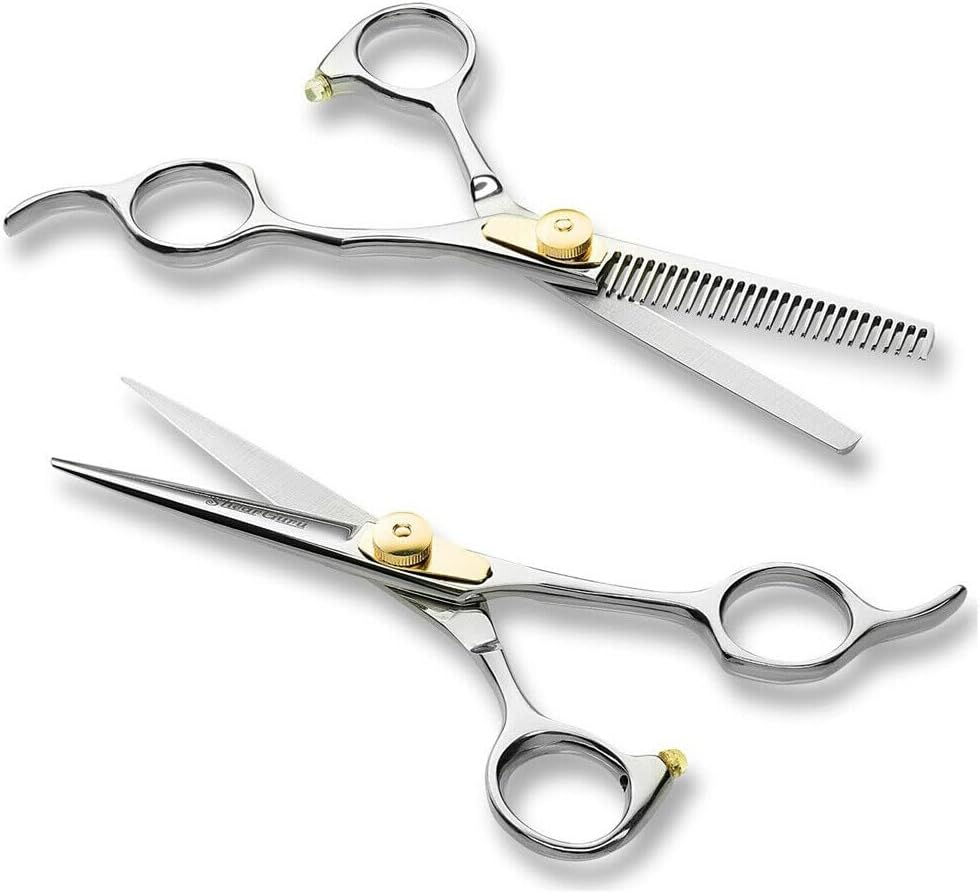 LEDON 2 X 6" Professional Hair Cutting Thinning Scissors Salon Shears Hairdressing Set image number 3