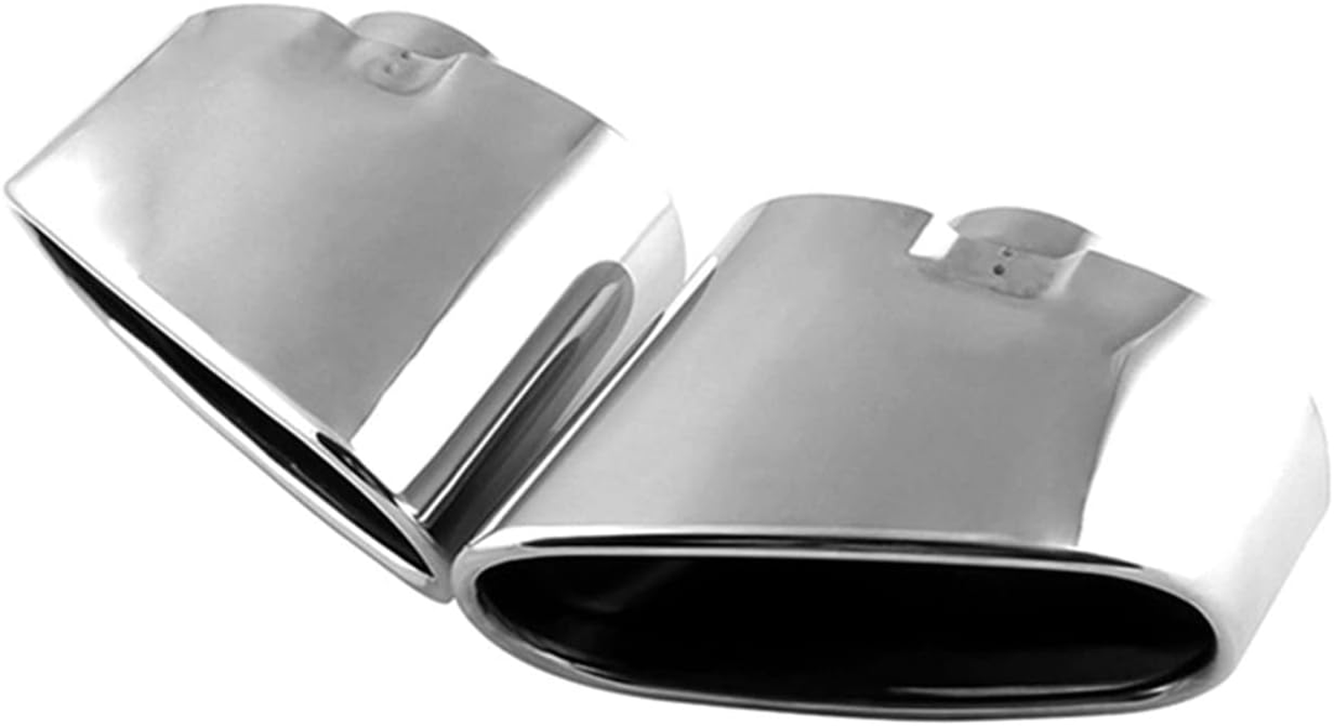 Muffler Car Exhaust Systems Tips Dual Tail Pipe Cover Nozzle Compatible with Muffler Car Styling Accessories Compatible with BMW X5 E70 E53 2000-2016 image number 3