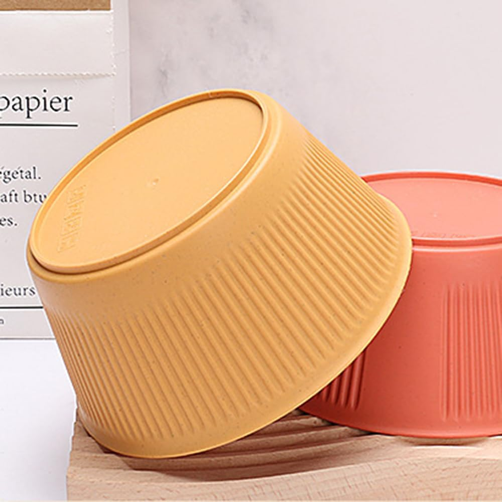 8 Pcs Wheat Straw Salad Bowls Set, Lightweight & Colorful Large (56 Oz) Unbreakable Cereal Bowls, Microwave and Dishwasher Safe Big Bowls for Eating, Serving Oatmeal, Soup and Salad