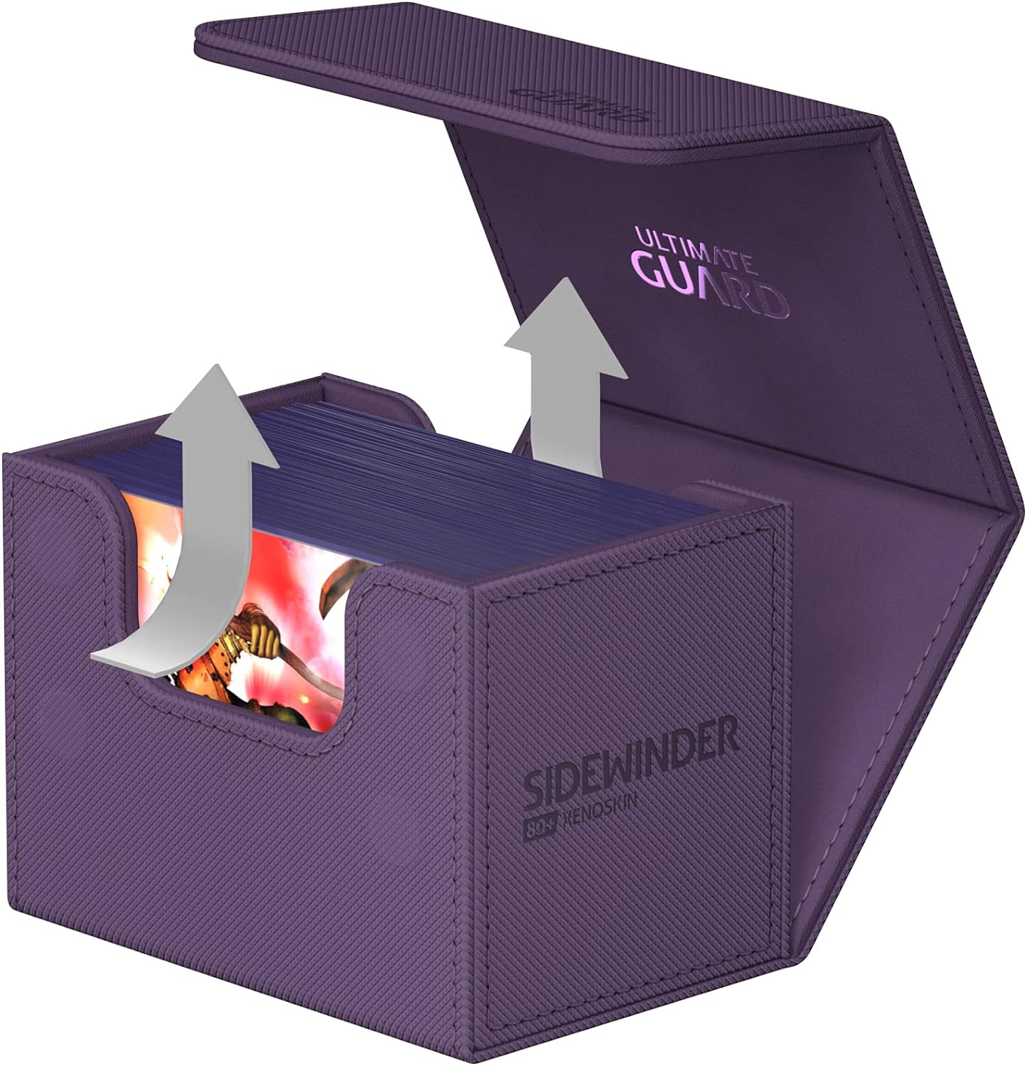 Ultimate Guard Sidewinder 80+ Xenoskin Monocolor Deck Box image number 2