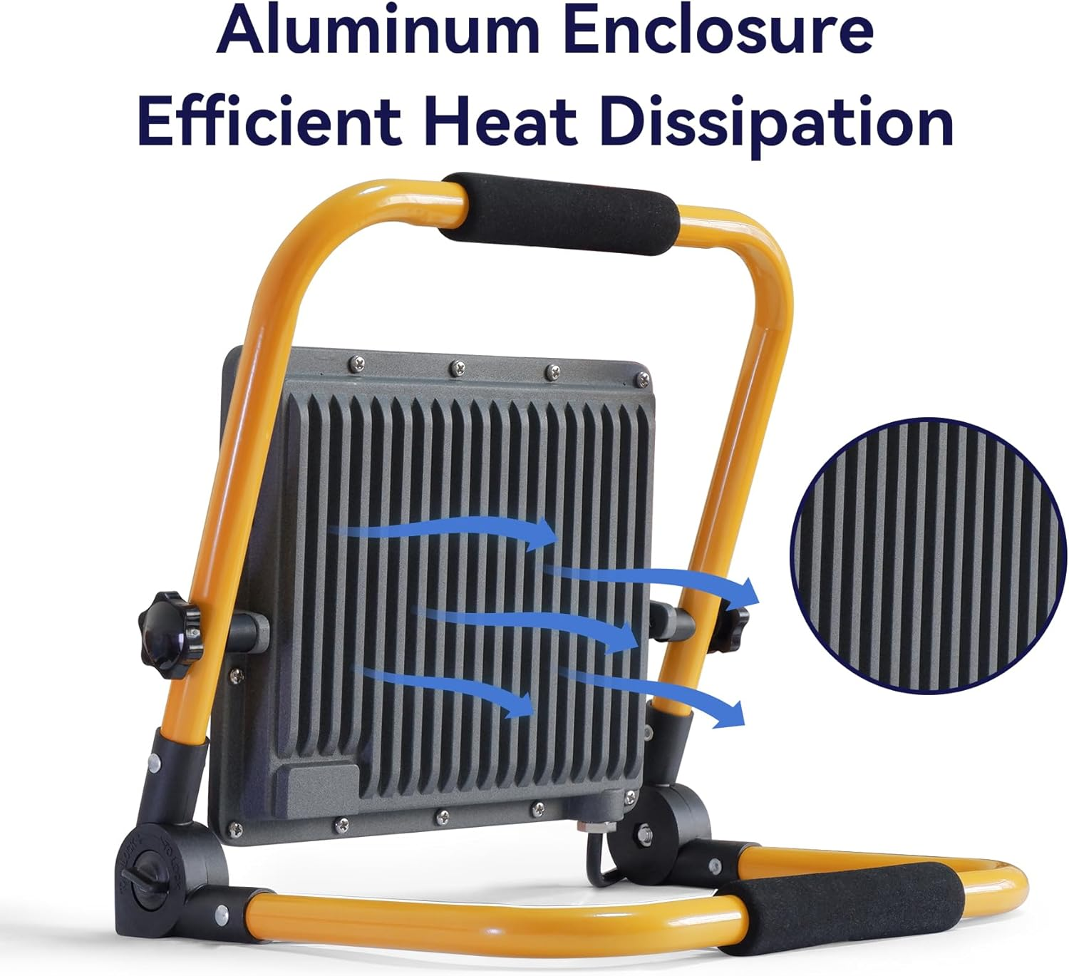 MEEKBOS 150W LED Work Light, 15000LM Construction Light with 4M Cable, 1000W Equivalent 6500K Adjustable Working Lights, IP66 Waterproof Job Site Light for Construction Site,Workshop,Garage image number 1