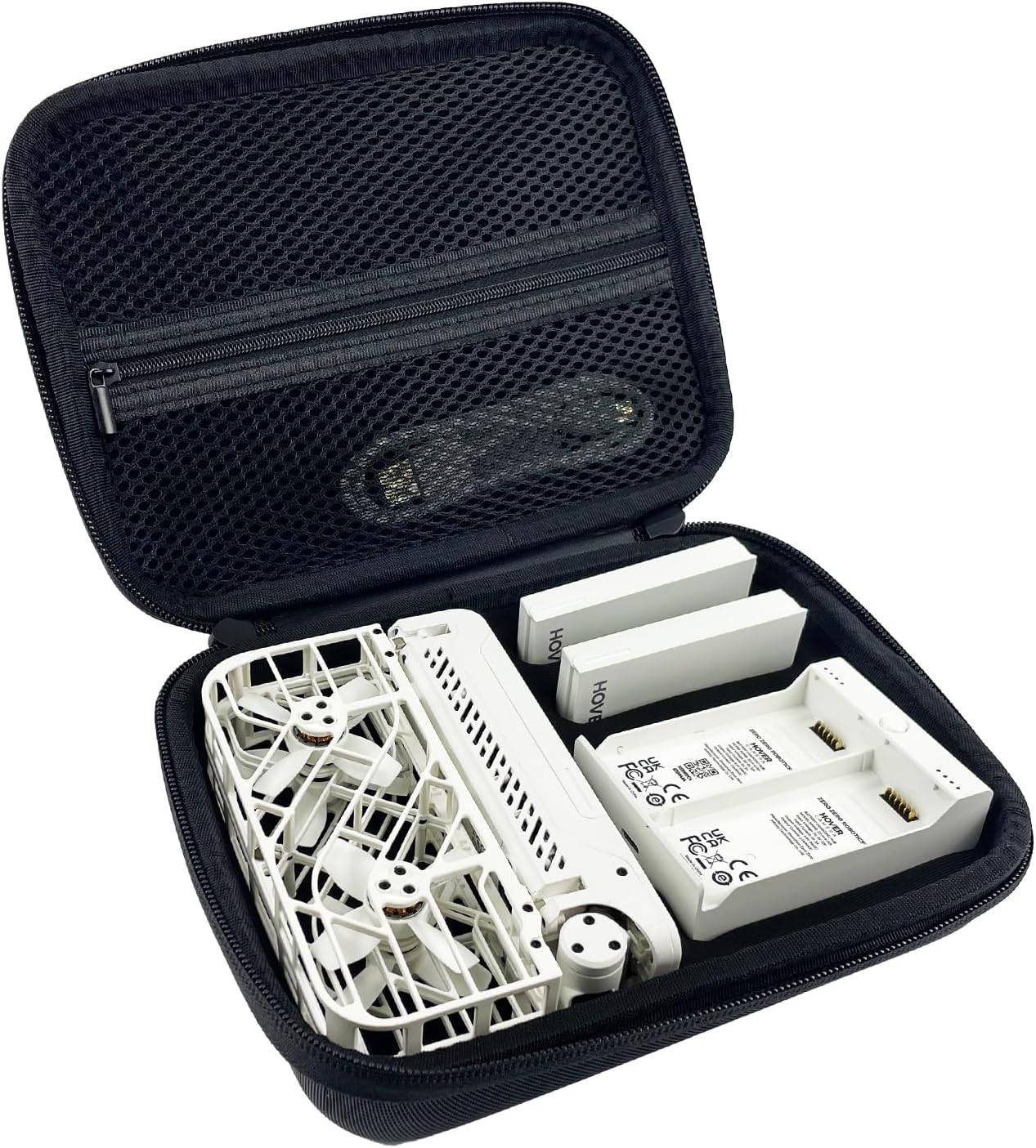 Black Camera Cases for Hoverair X1 Drone - Store Drone, Charger, and 2 Batteries - X1 Drone Bag for Hover X1 Camera Drone with Smart Hoverair X1 Case and Carrying Strap Fits Hover Air X1 Drone image number 3