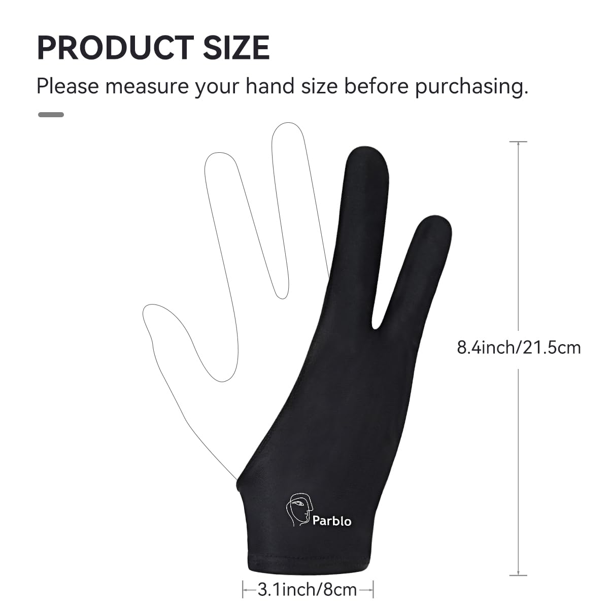 Parblo PR01 Artist Drawing Glove for Drawing Tablet,Fit for Both Right and Left Hand image number 1
