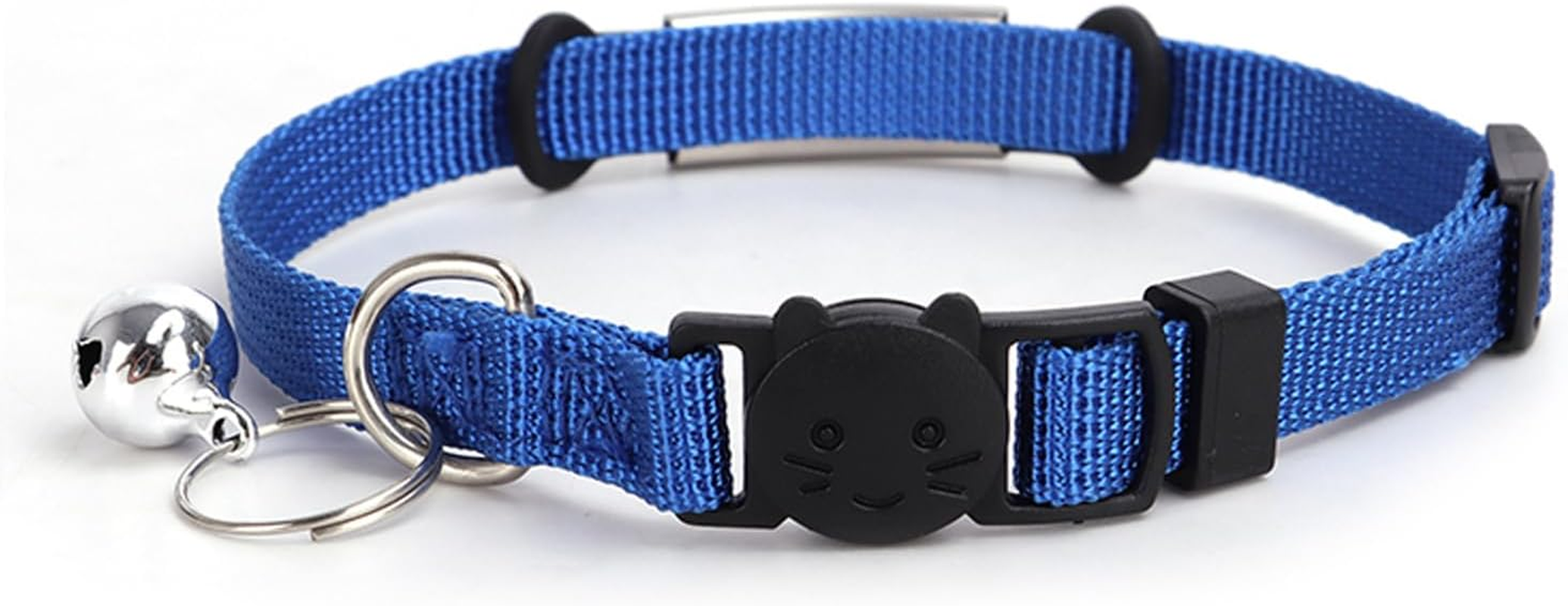 Personalised Kitten Cat Collar with Safe Breakaway Quick Release Buckle Bell ID Tag Custom Name and Phone Number for Boy Girl Cats