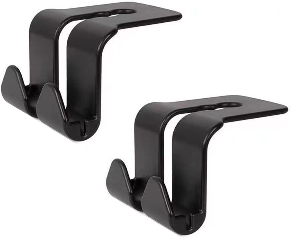 2 Pcs Car Seat Hook,2 in 1 Vehicle Headrest Hooks for Purse,Multi-Functional Mobile Phone Bracket,Durable Organizer for Hanging Grocery Bags in Car image number 3