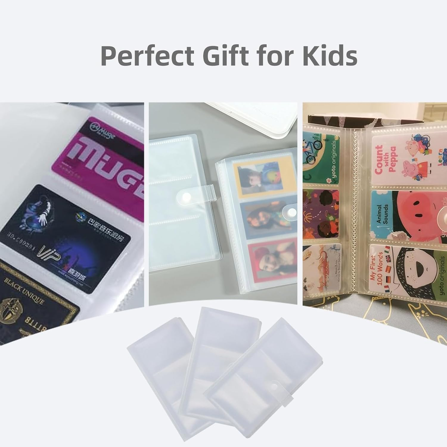 Luojinluoda Yoto Card Holder Box for Kids Holds 120 Cards, Durable Yoto Card Case Storage for Boys & Girls, Organized Yoto Mini Cards Holder for Travel & Home (Frosted Semi-Transparent, Pink)