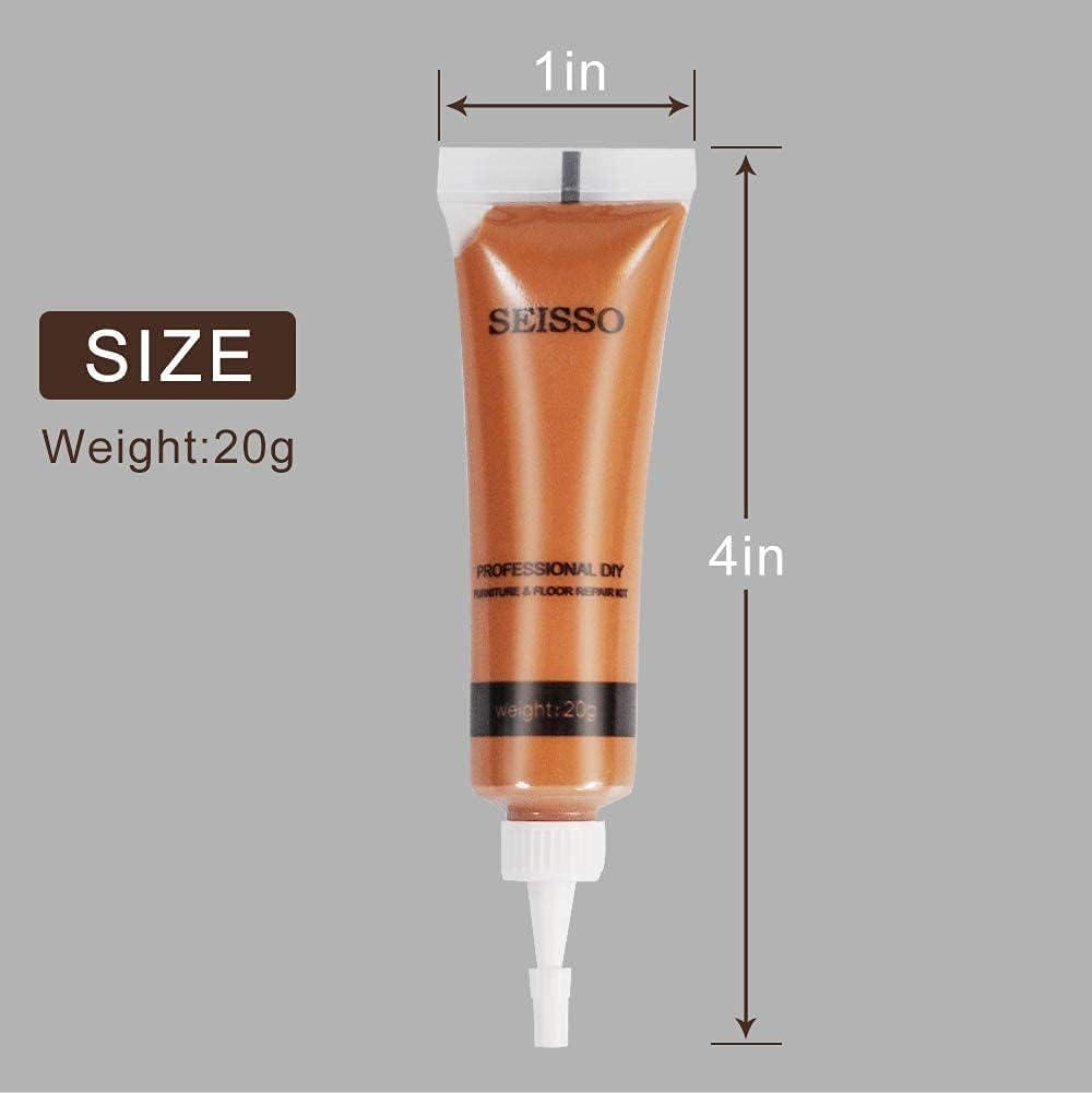 Wood Repair Kit Wood Touch up Maker Restore Any Wood Furniture Wood Stain, 12 Colors Cover Surface Scratch for Wooden Floor Table, Filler Furniture Paint Oak, Cabinet, Door, Veneer, Cherry, Walnut image number 3