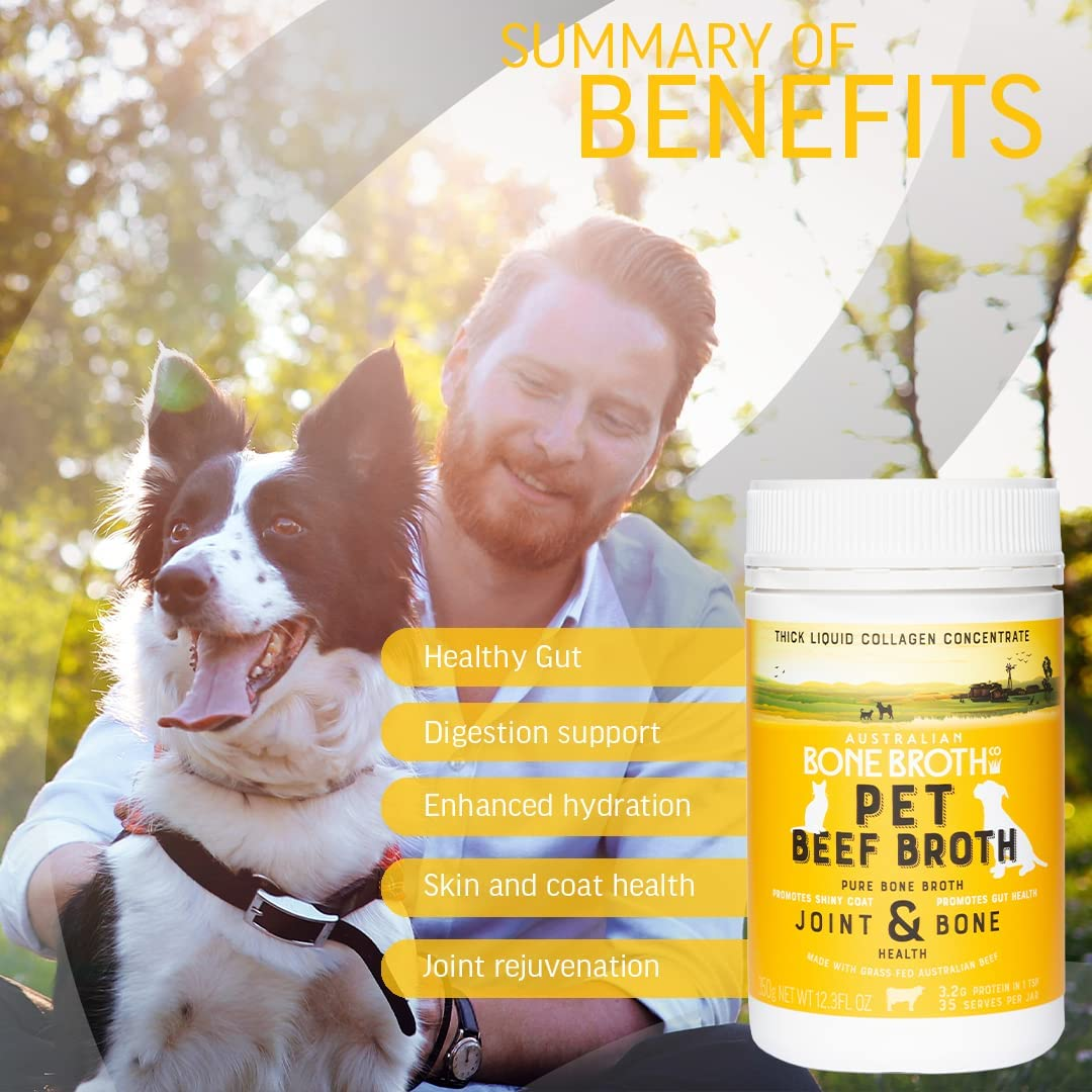 Pets Beef Bone Broth Concentrate - Perfect for Hydration, Increase of Protein, Shinier Fur Coat. 350Gram image number 2