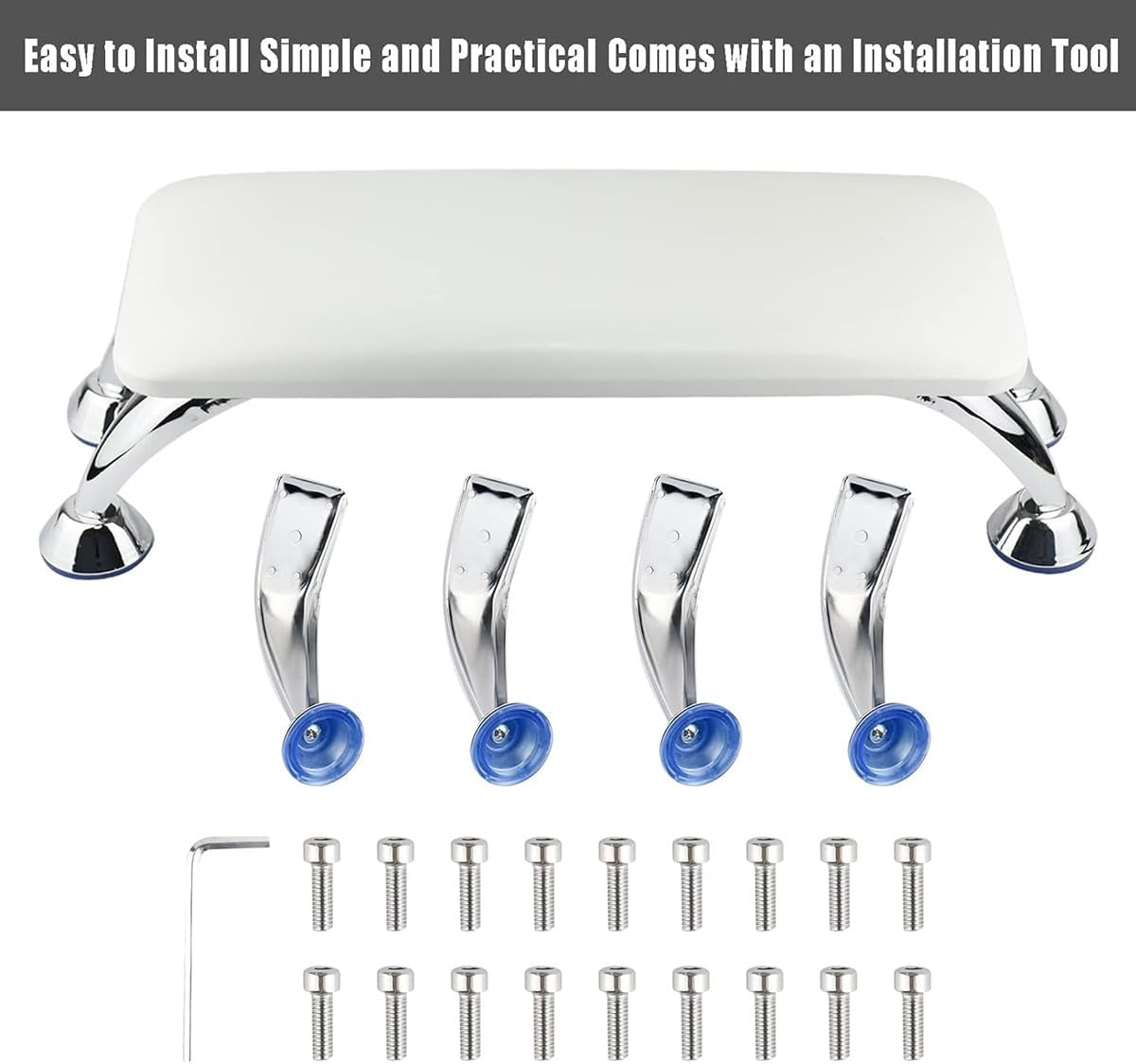 AIMALL European-Style Nail Art Hand Pillow with Bracket, Waterproof Manicure Arm Rest for Light Therapy Lamp, Comfortable Support Footstool for Salon and Home Use image number 5