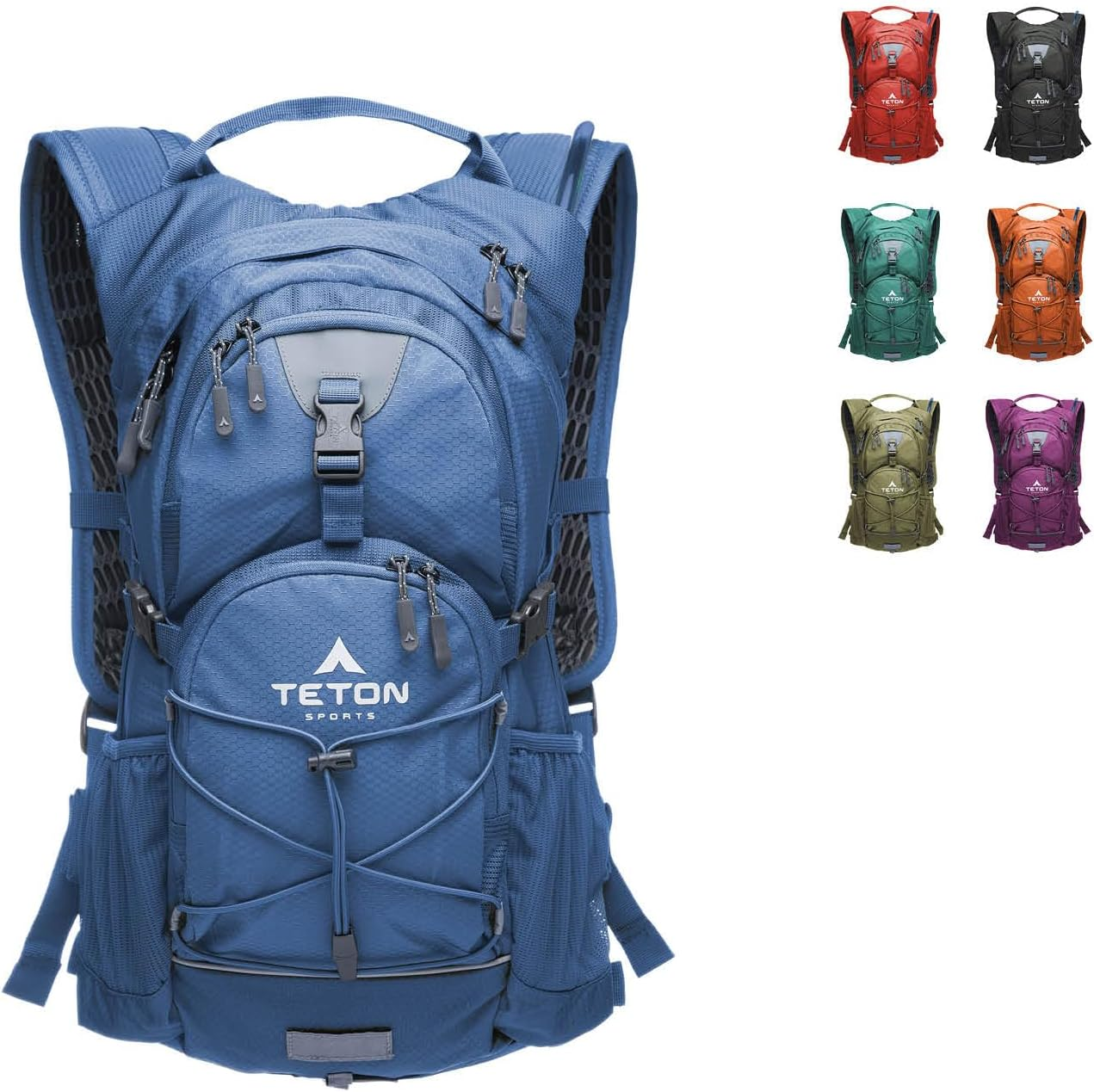 Teton Oasis/Trailrunner Hydration Backpack &ndash; Lightweight Water Pack with 2L/3L Bladder for Hiking, Running, Cycling, Biking &ndash; 2L/18L/22L Sizes &ndash; Sewn-In Rain Cover &ndash; Fits Men and Women