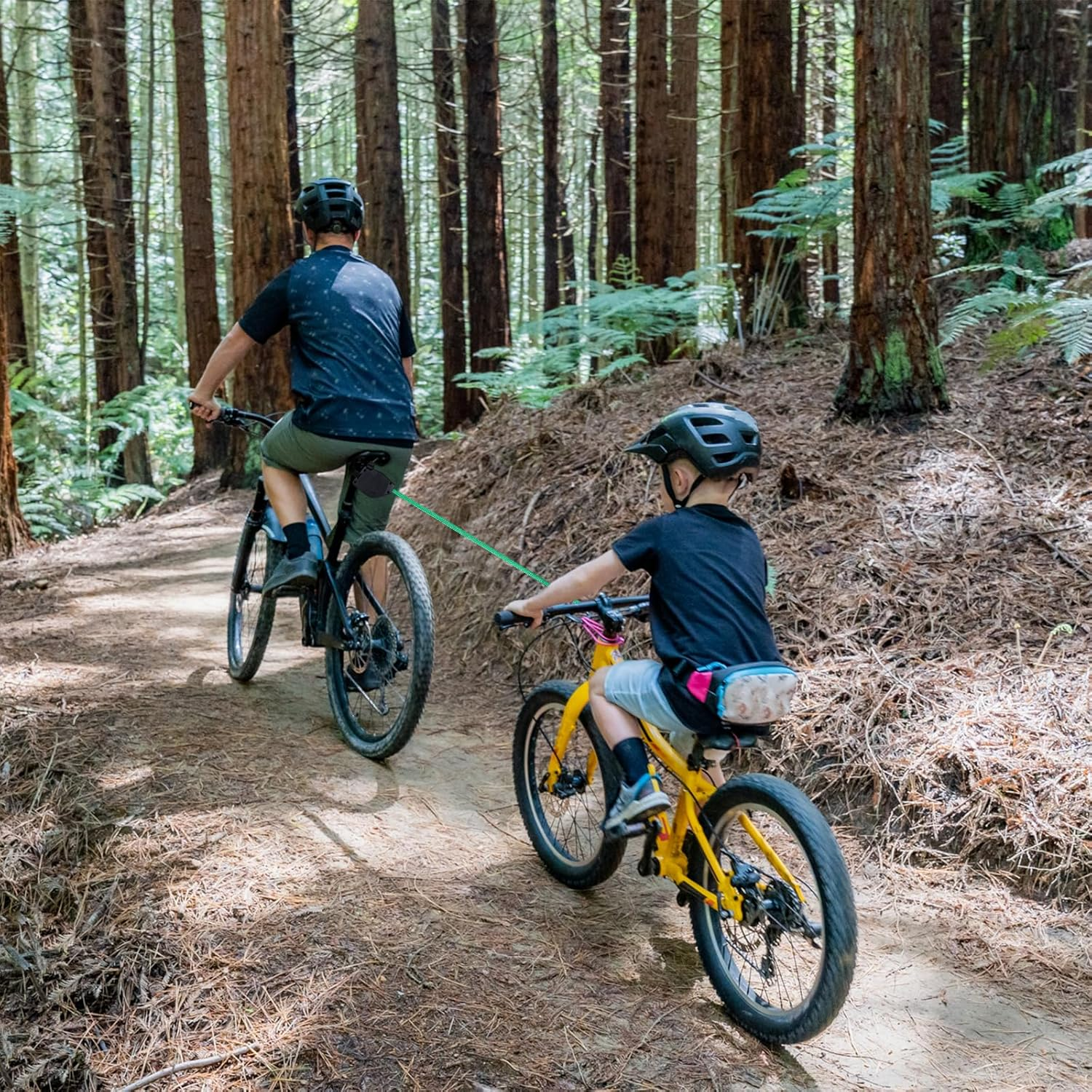 Bicycle Tow Rope, Bicycle Tow Strap, Mountain Bike Parent-Child Pull Traction Rope with Hook, Nylon Bicycle Traction Rope, Bike Accessories for Children Adults Outdoor Bike image number 3