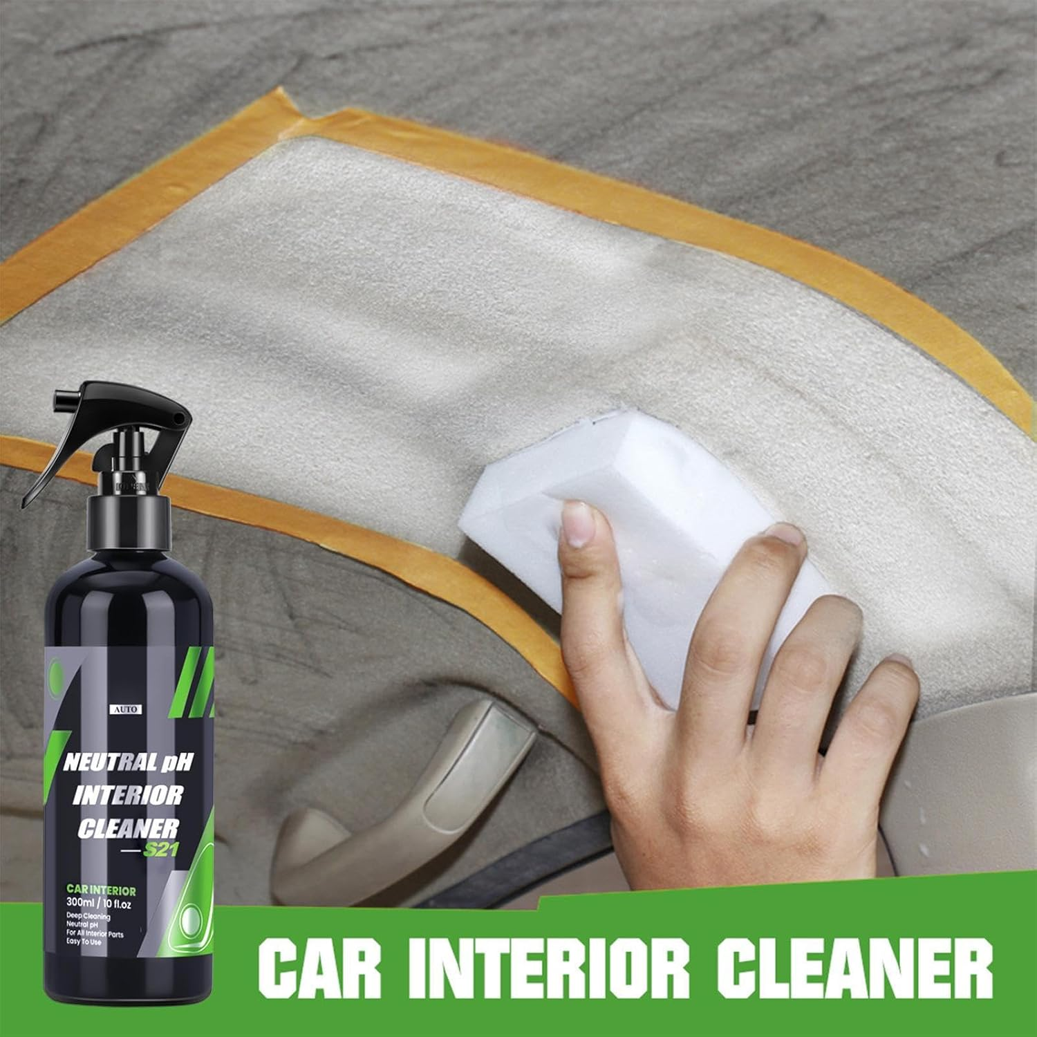 Solution Finish Black Trim Restorer, Multi Purpose 100Ml Car Mat Cleaner, Automotive Care Supplies for Interior Home Maintenance Detailing Upholstery image number 1