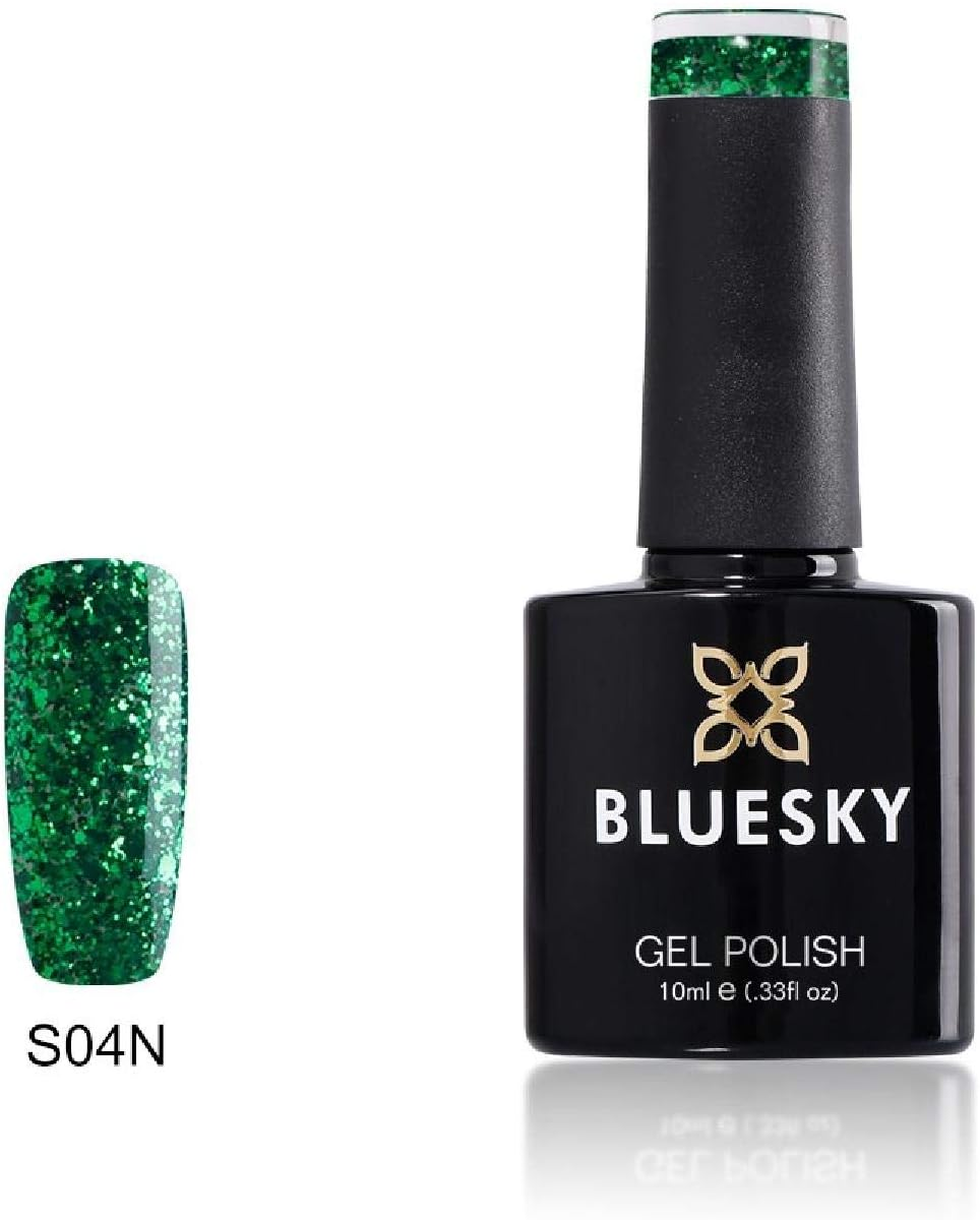 Bluesky Pine Tree Gel Nail Polish 10 Ml, Green Glitter image number 1