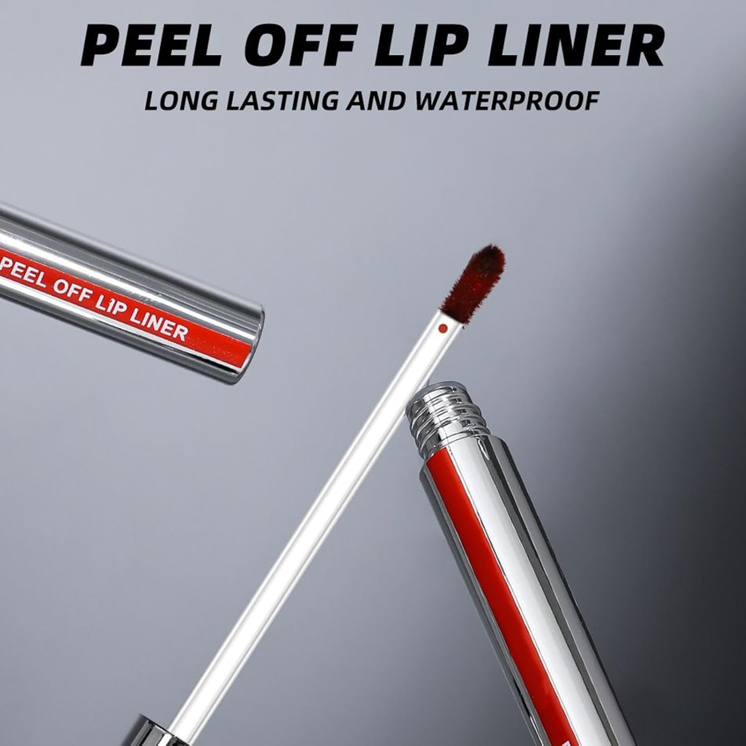 Vgvgaj Peel off Lip Lipstick | 3X Moisturizing Matte Waterproof Formula Lip Gloss - Non-Sticky Cup, Cosmetic Lipliner Makeup Long-Lasting, Vibrant Tint image number 4