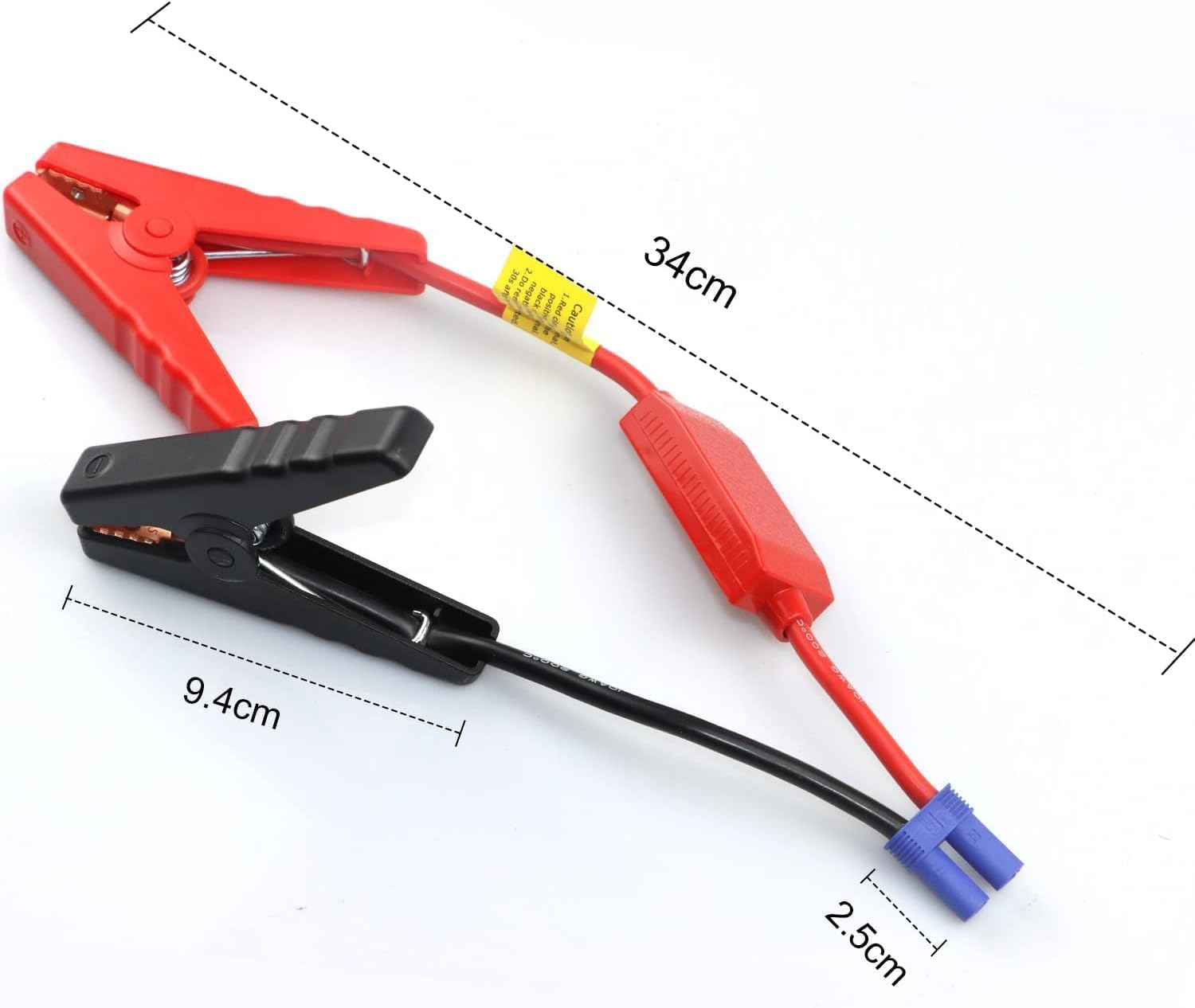 EC5 Jump Starter Cable with Battery Clamps - Booster Jumper Cables Automotive Replacement Jump Starter EC5 Connector Emergency Jumper Cable Alligator Clips for 12V Portable Car Jump Starter 8AWG Wire image number 3