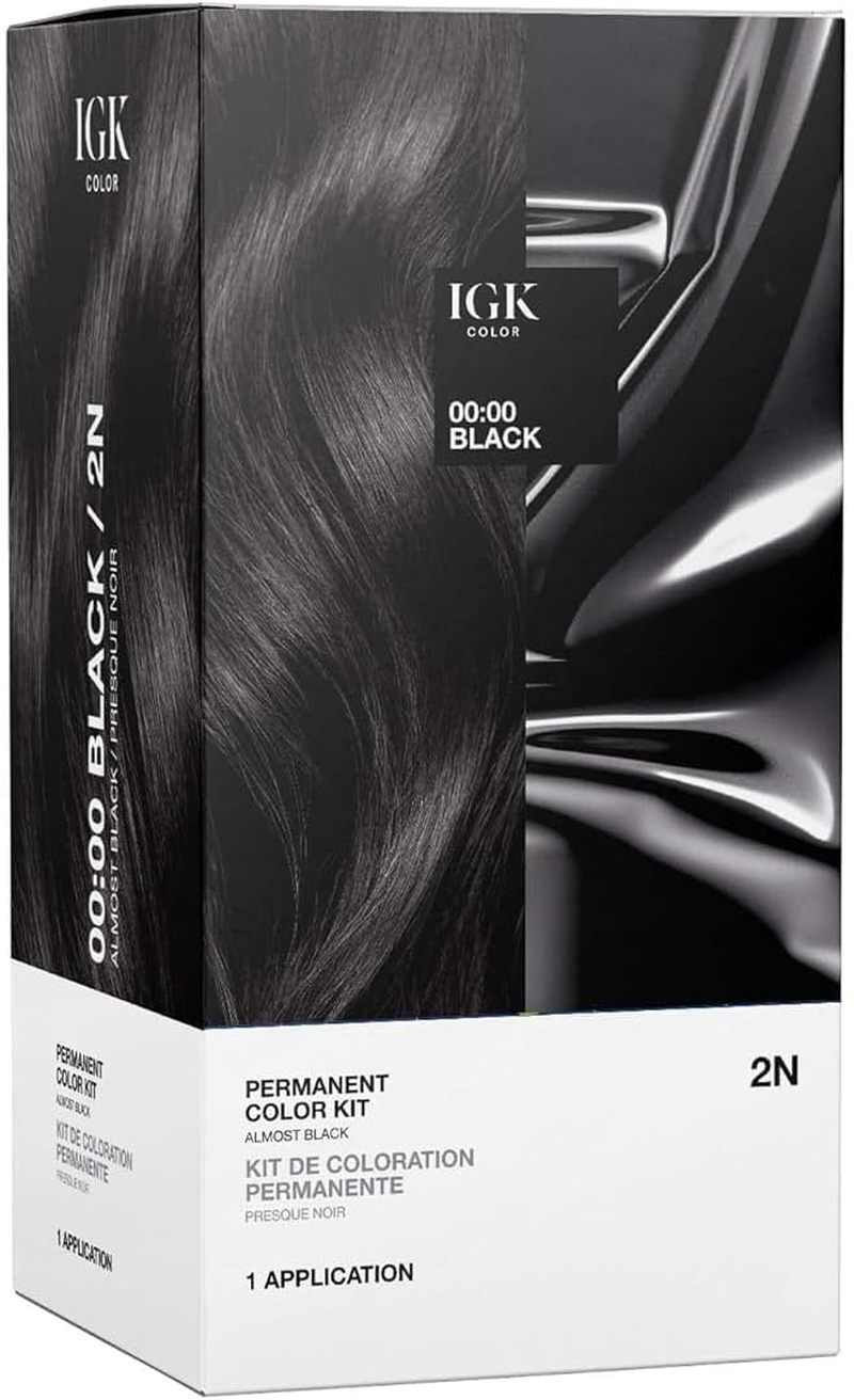 IGK Permanent Color Kit HOT CHESTNUT - Warm Golden Brown 5G | Easy Application + Strengthen + Shine | Vegan + Cruelty Free + Ammonia Free | 4.75 Oz