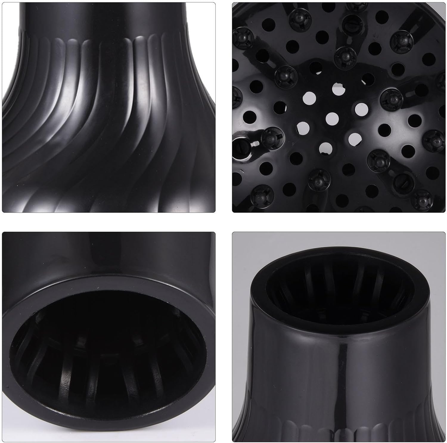 Diffuser Hair Dryer for Curly Hair,Hair Diffuser Nozzle for Blow Dryers | Hair Styling Tools for Bathroom, Bedroom, Apartment, Hotel and Barbershop Zankie image number 1